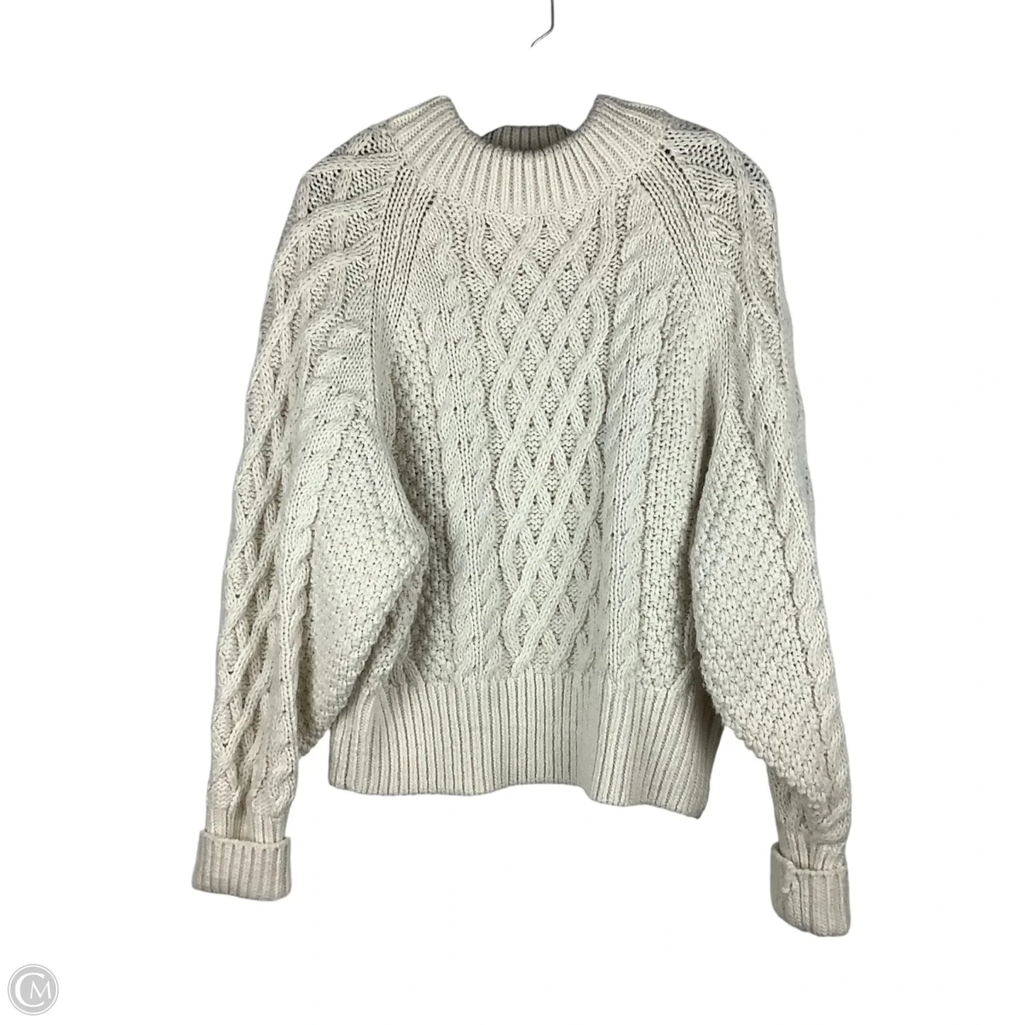 Sweater By H&m In Cream, Size: L
