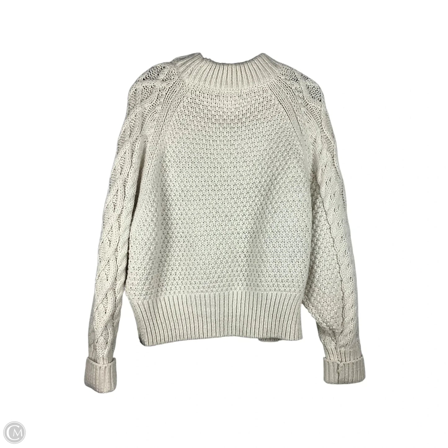 Sweater By H&m In Cream, Size: L