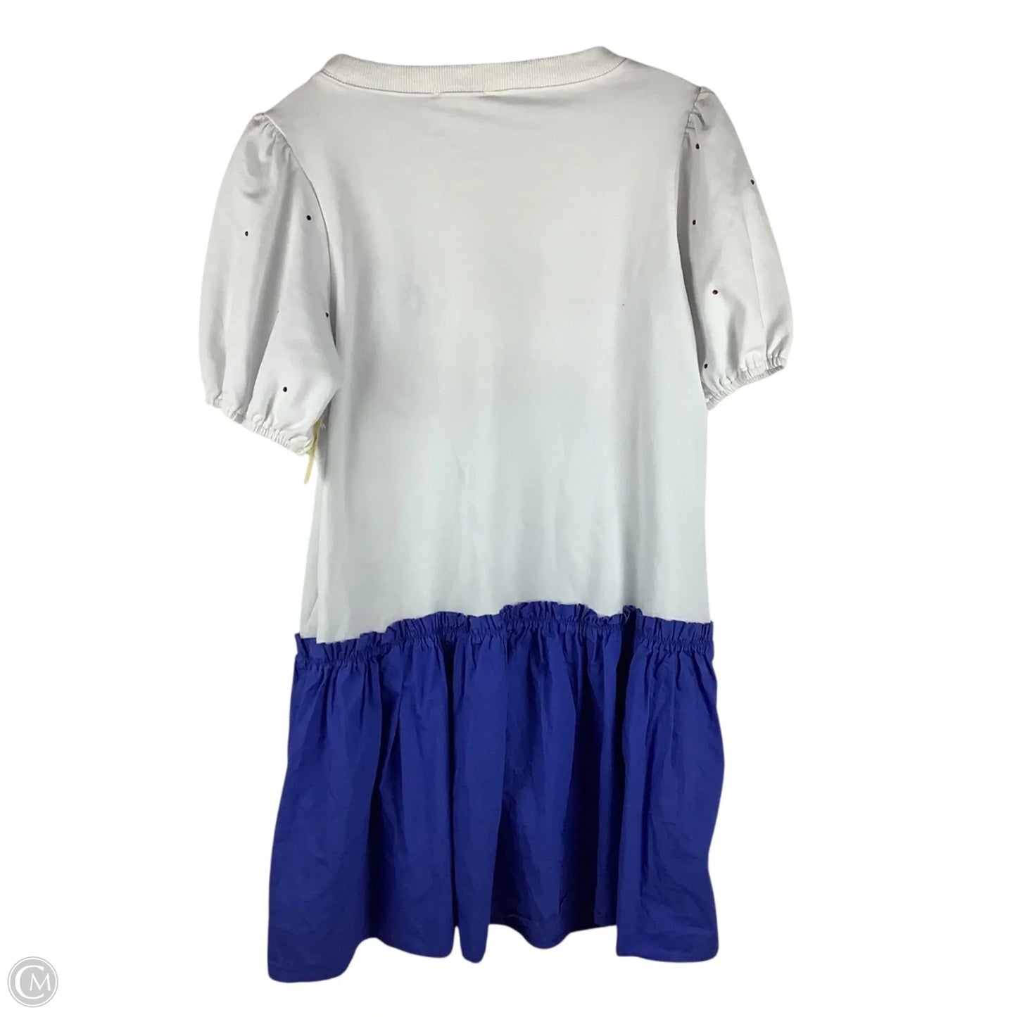 Dress Casual Short By Peach Love Cream California In Blue & Red & White, Size: L