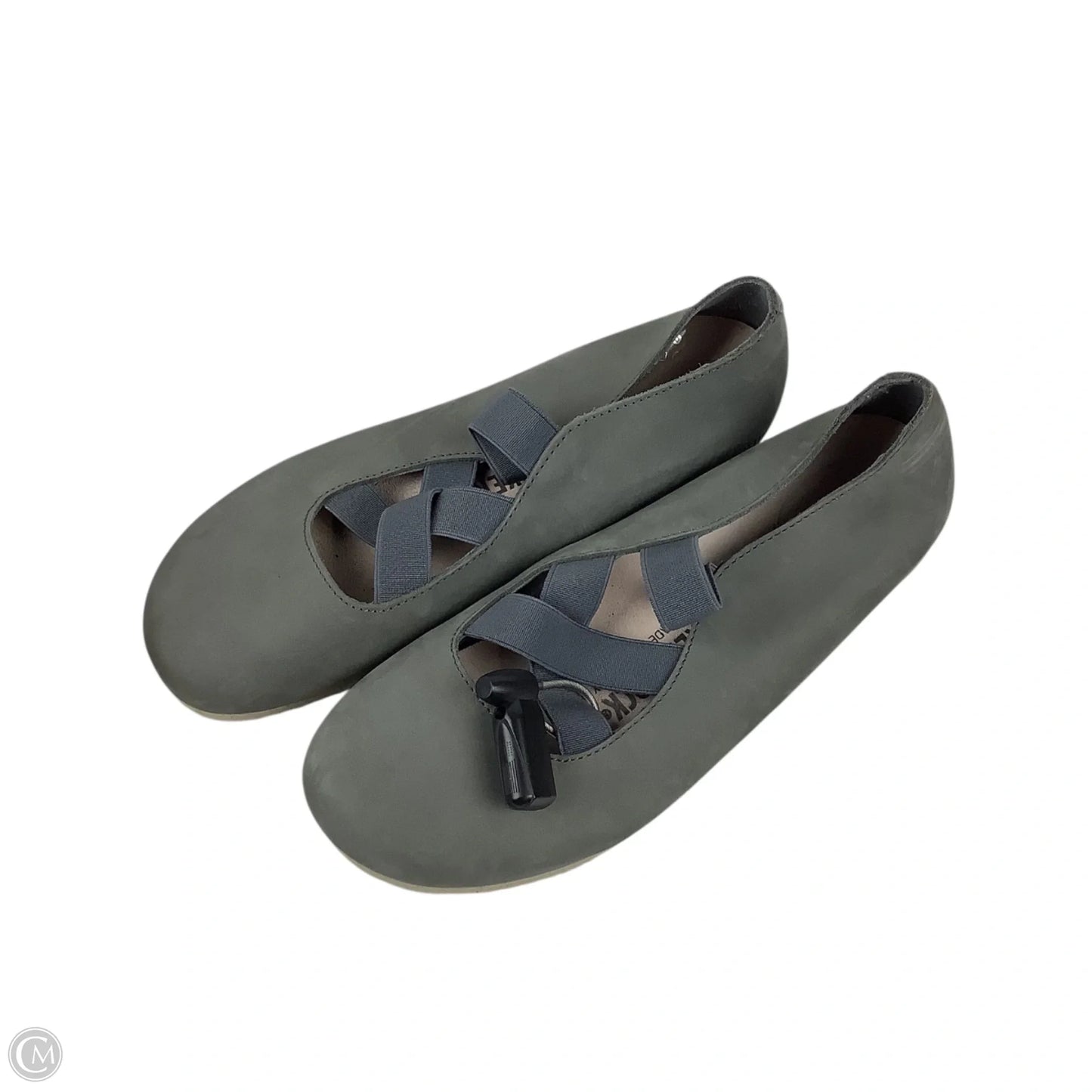Shoes Flats By Birkenstock In Grey, Size: 8 (39)