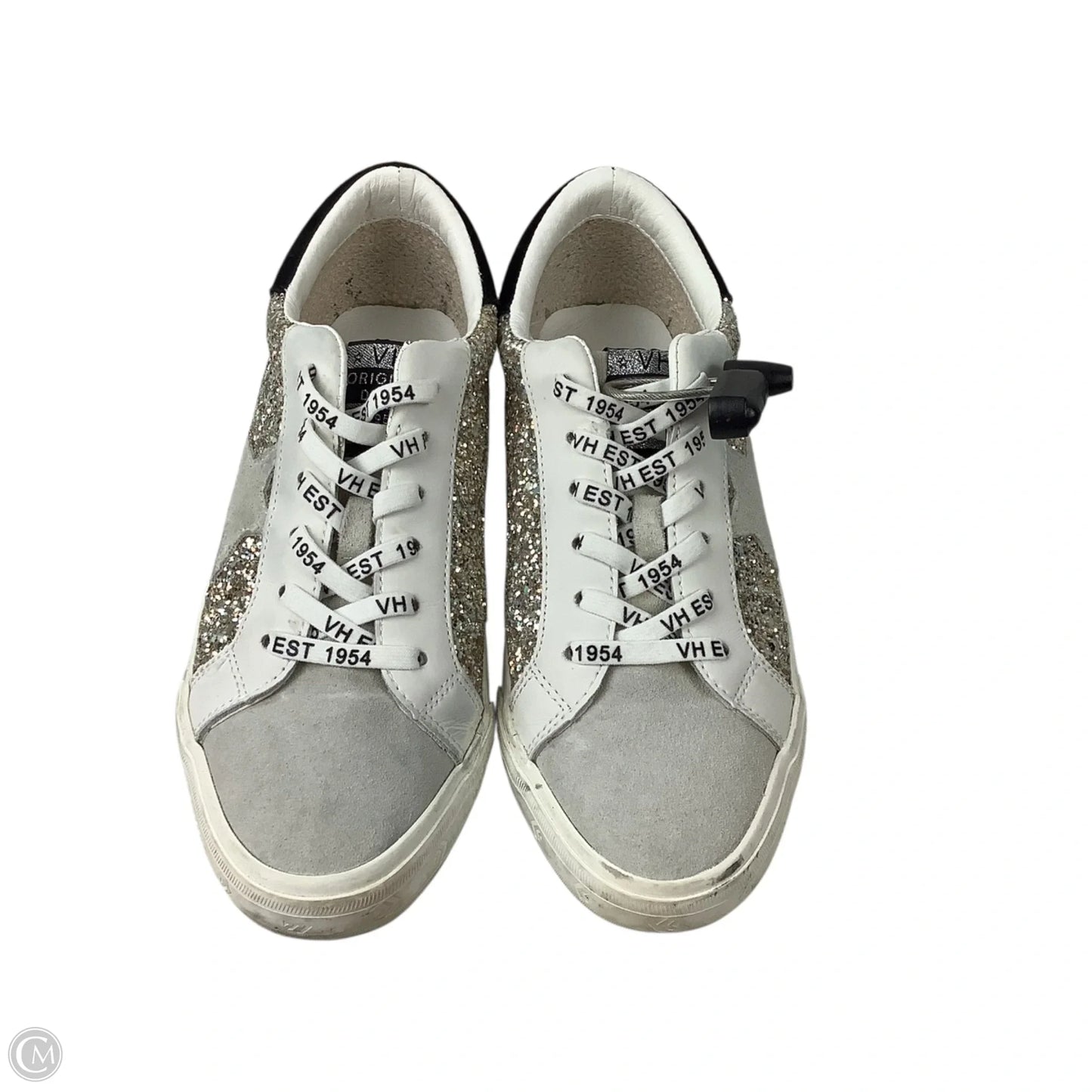 Shoes Sneakers By Vintage Havana In Silver & White, Size: 8
