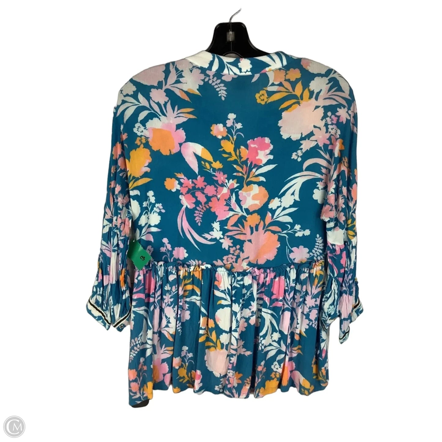 Top Long Sleeve By Vineet Bahl In Floral Print, Size: 2