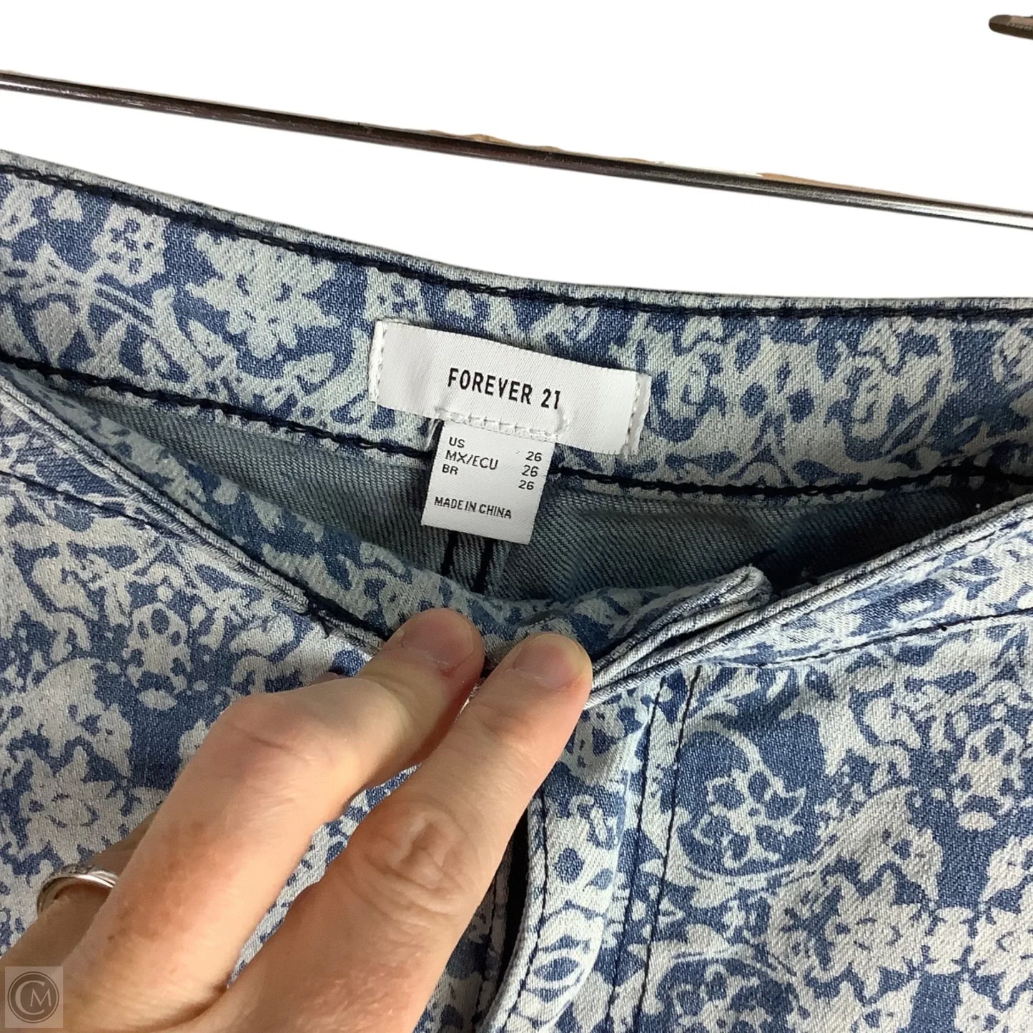 Jeans Flared By Forever 21 In Blue Denim, Size: 2 (26)