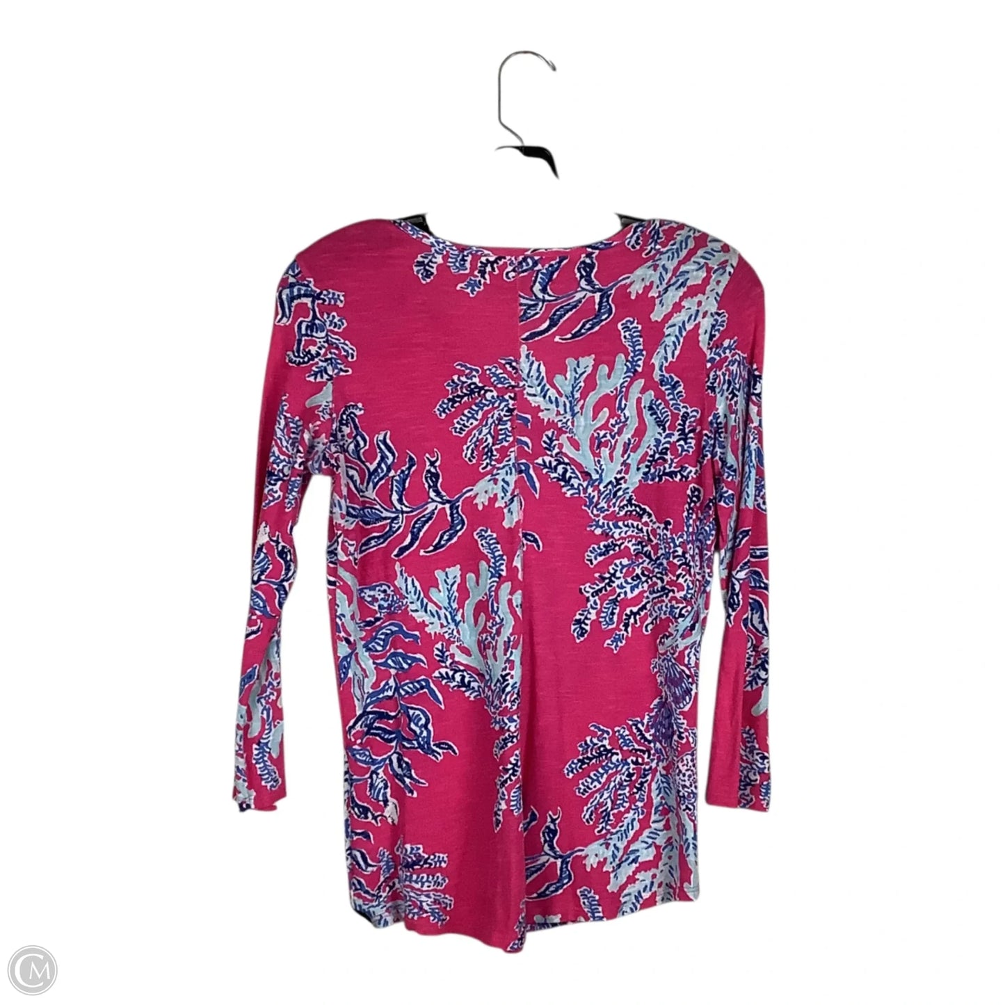 Top Long Sleeve Designer By Lilly Pulitzer In Pink, Size: Xs