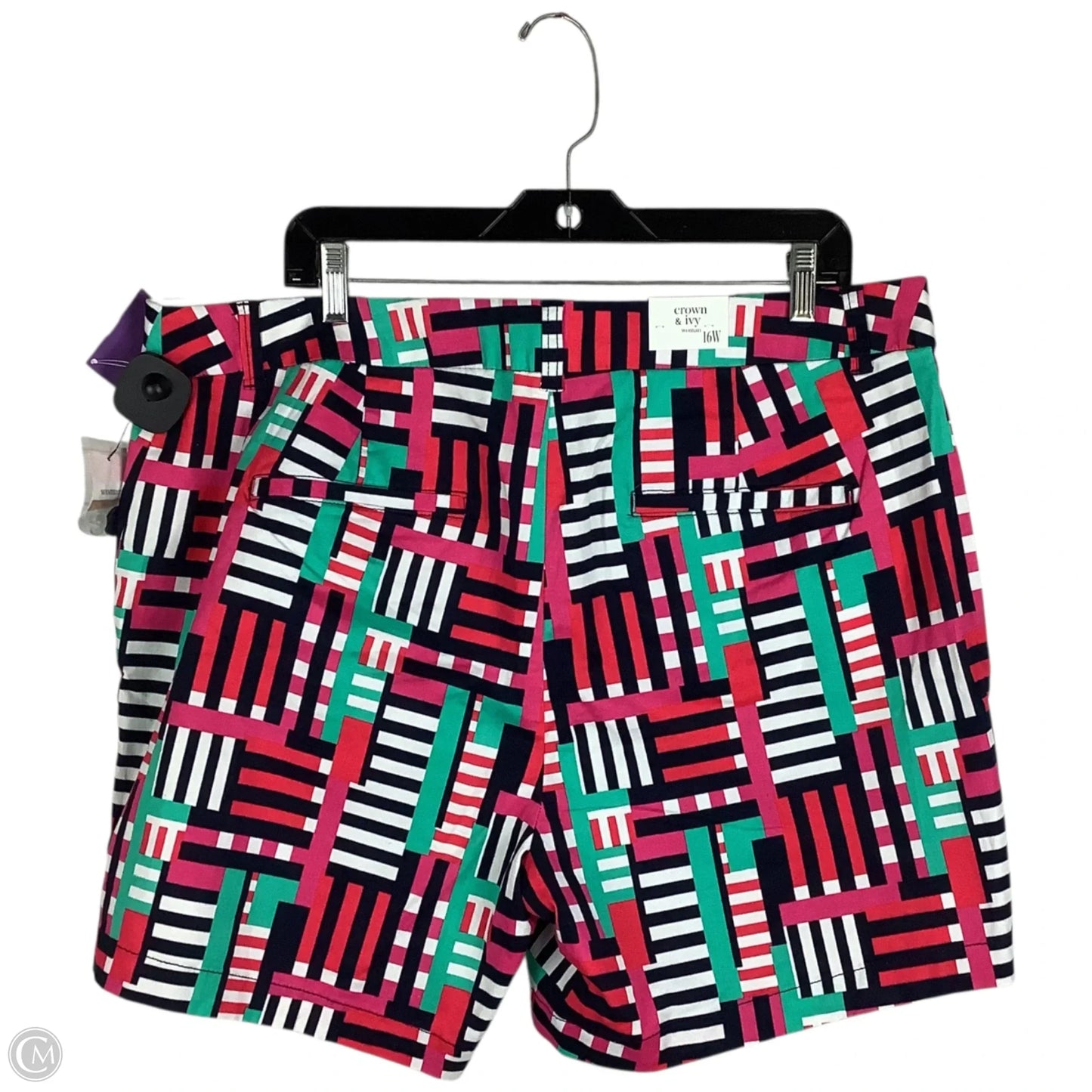 Shorts By Crown And Ivy In Geometric Pattern, Size: 16