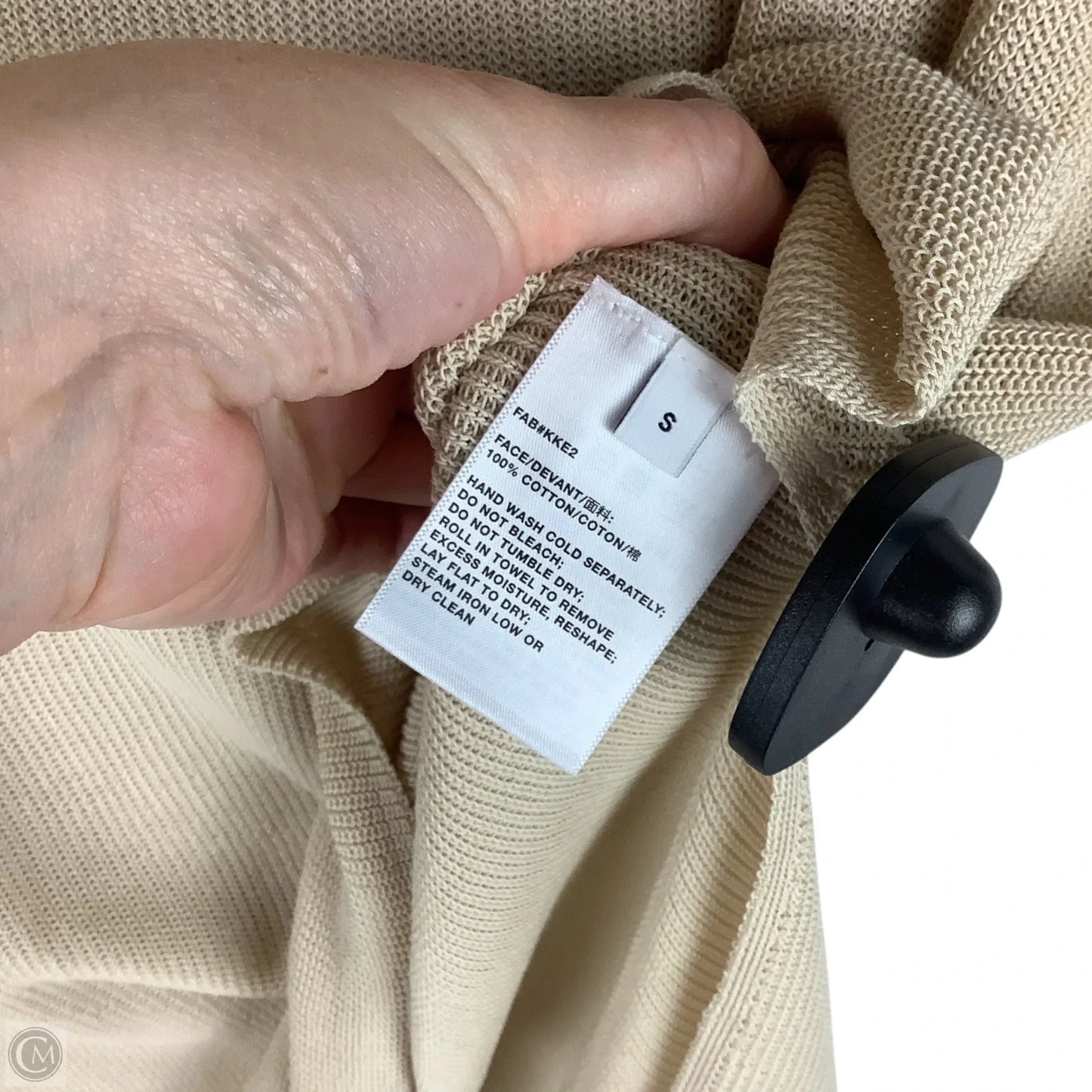 Top Sleeveless Designer By Lafayette 148 In Tan, Size: S