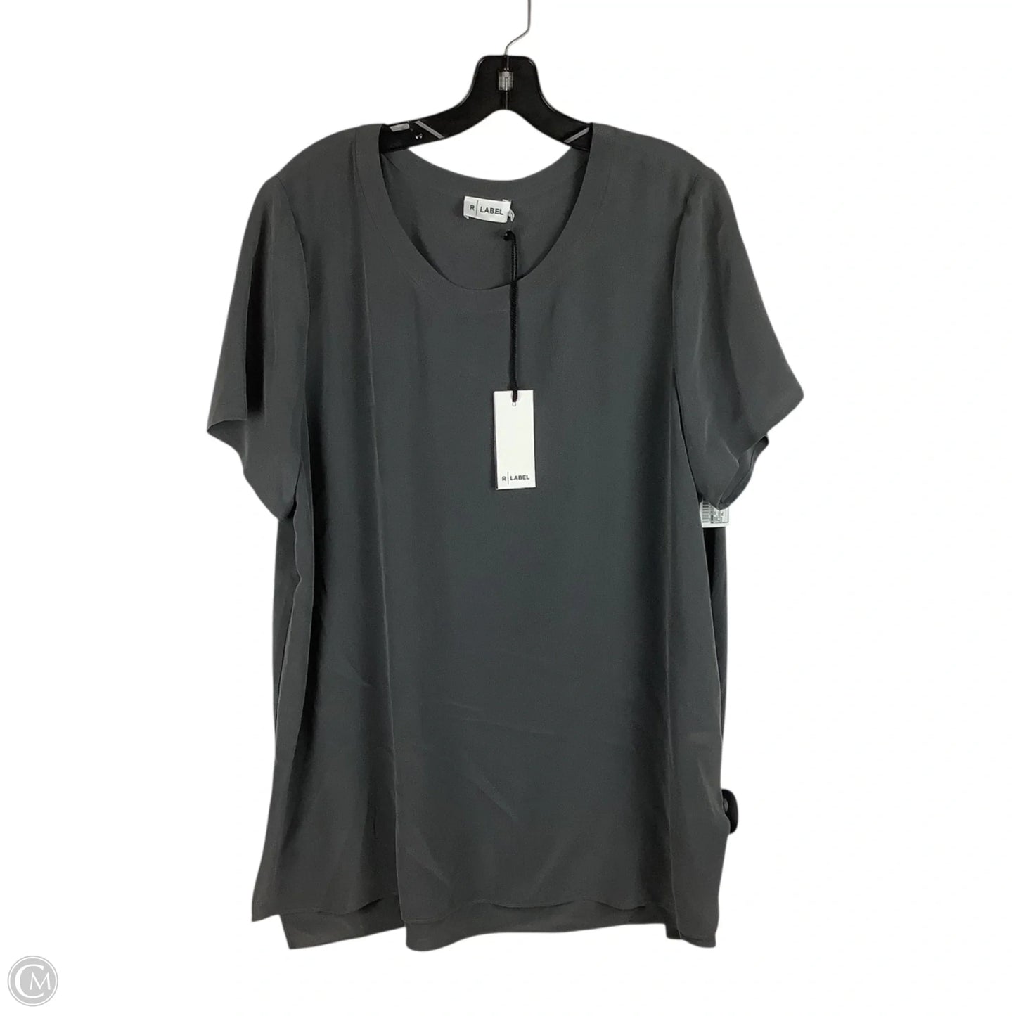 Top Short Sleeve By Clothes Mentor In Grey, Size: Xl
