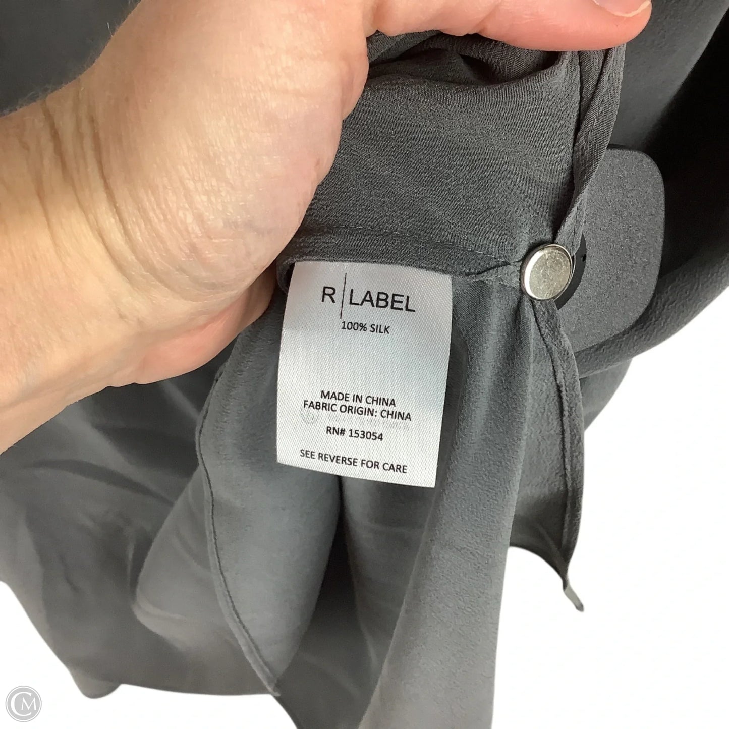 Top Short Sleeve By Clothes Mentor In Grey, Size: Xl
