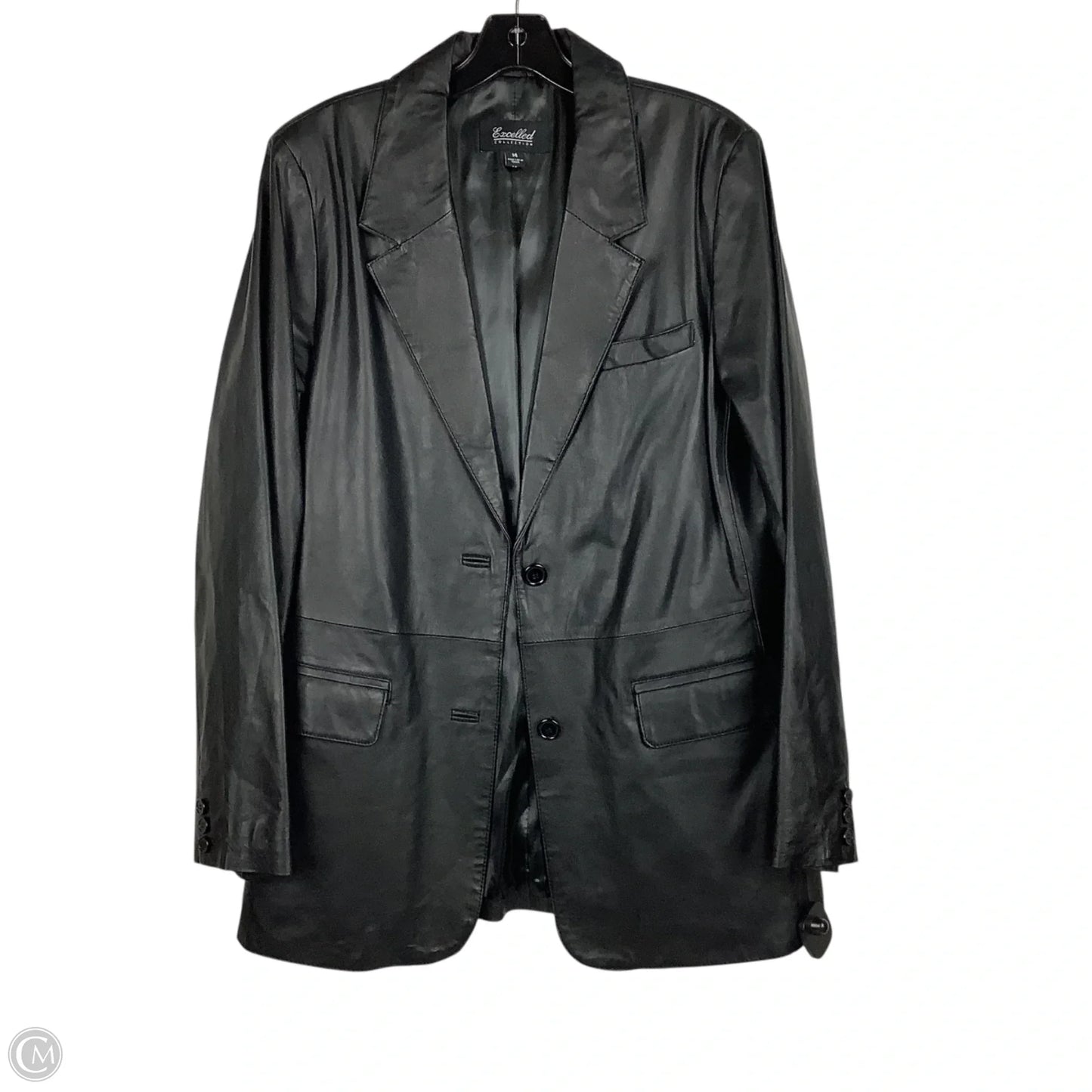 Jacket Leather By Cmc In Black, Size: 14