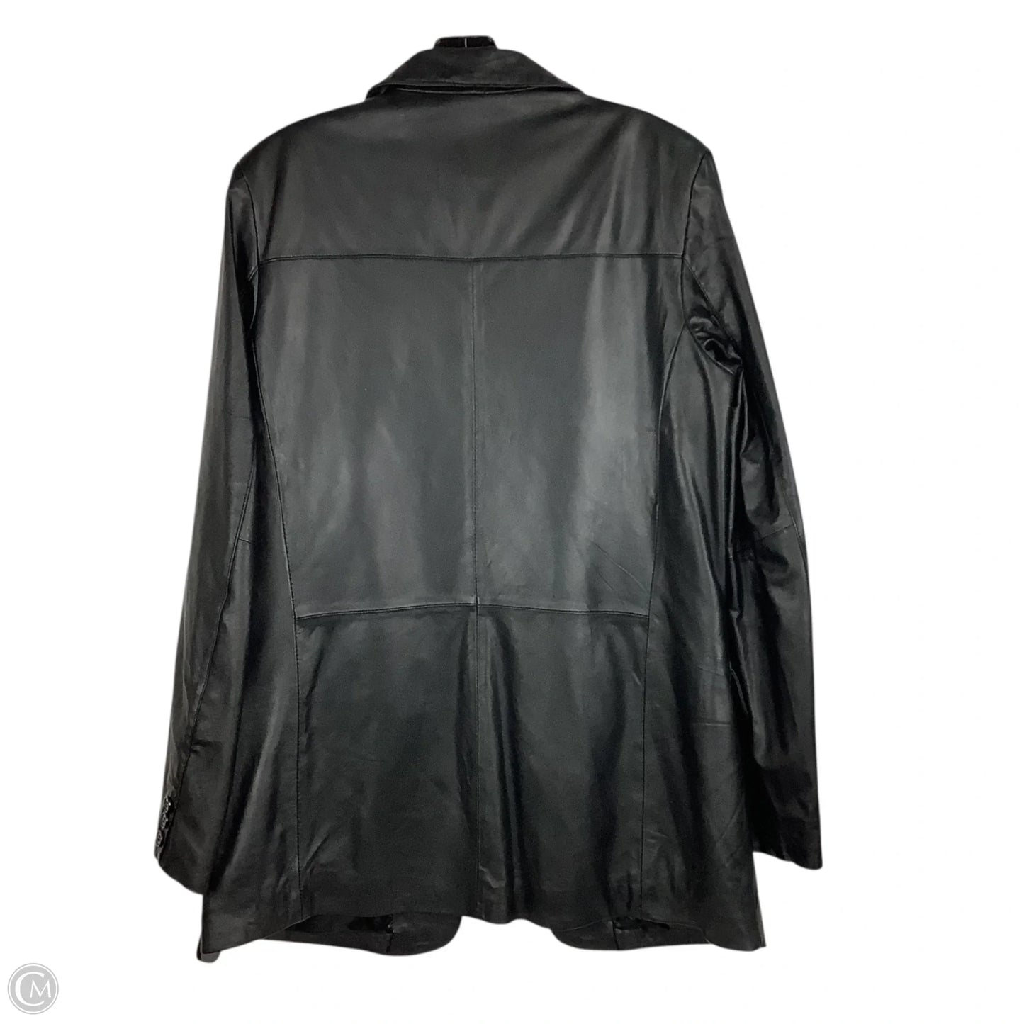 Jacket Leather By Cmc In Black, Size: 14