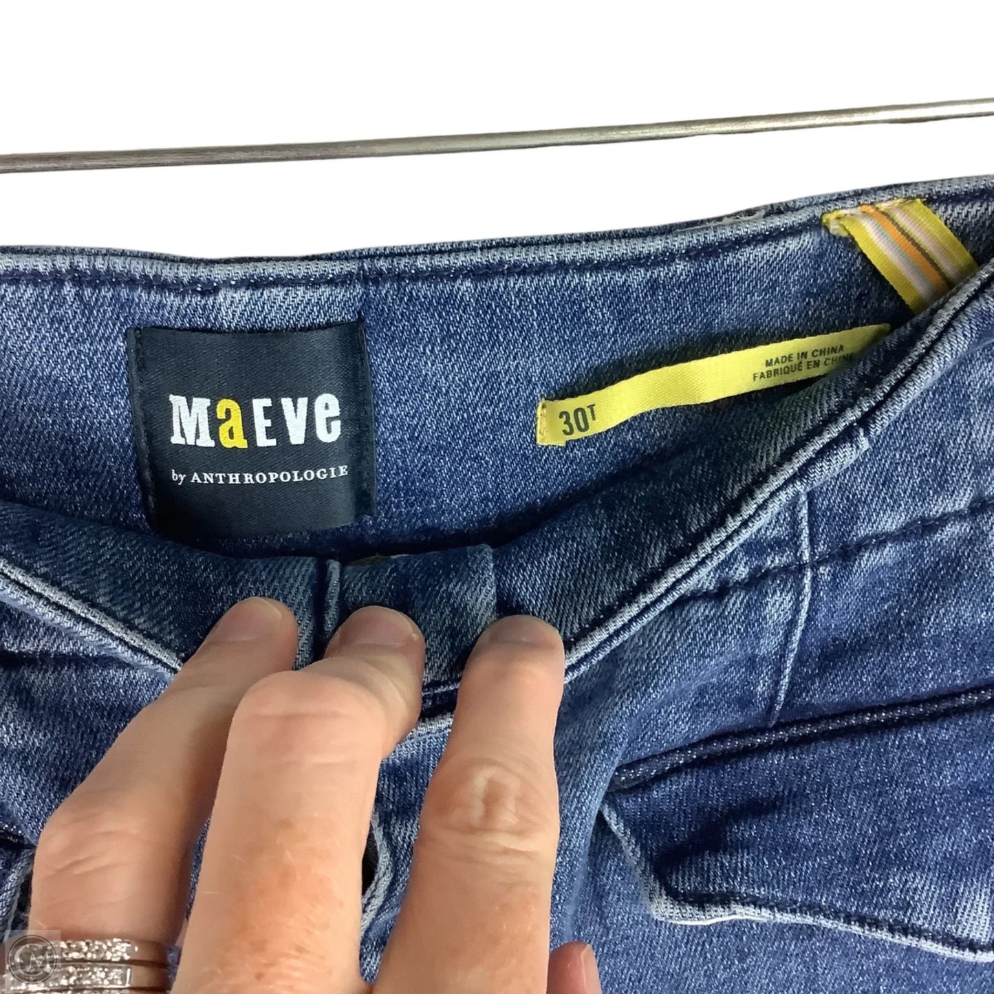 Jeans Straight By Maeve In Blue Denim, Size: 8 (30 tall)