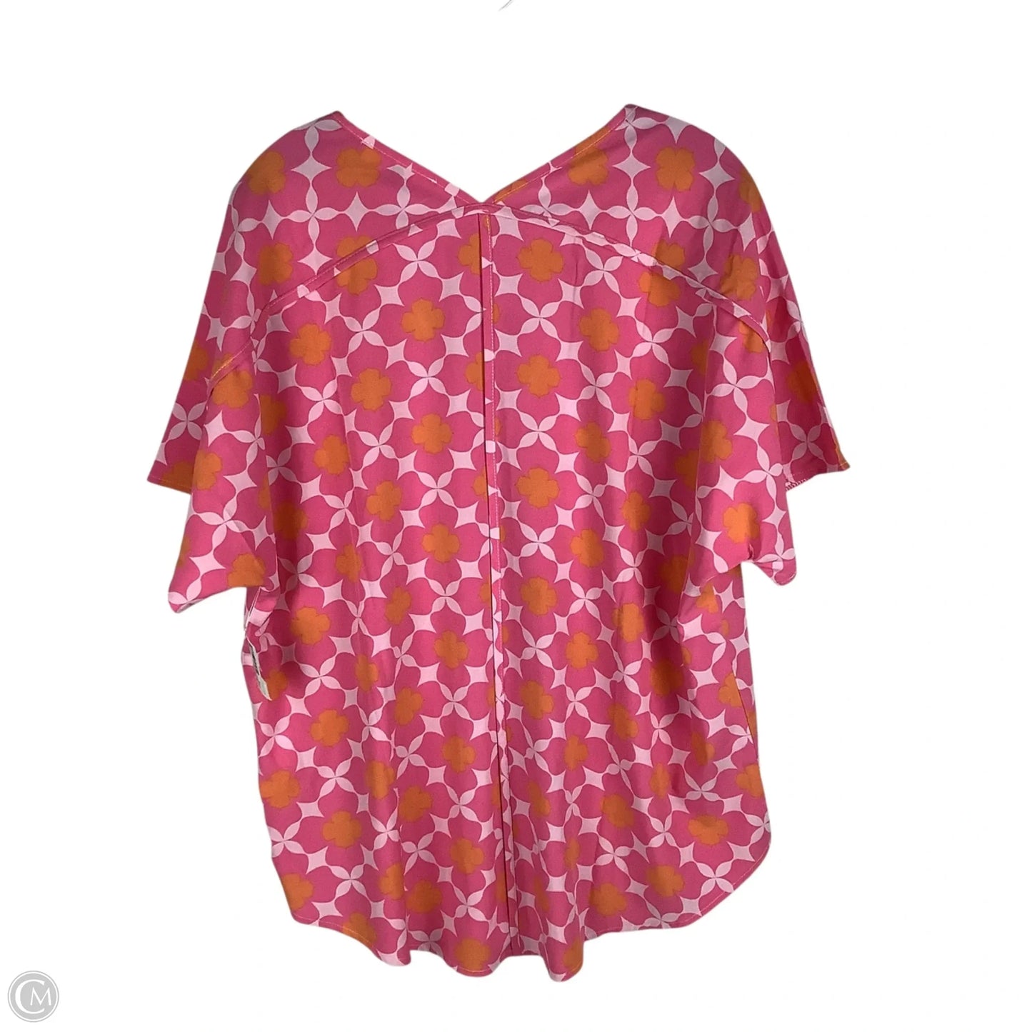 Top Short Sleeve By Cmc In Floral Print, Size: Xl