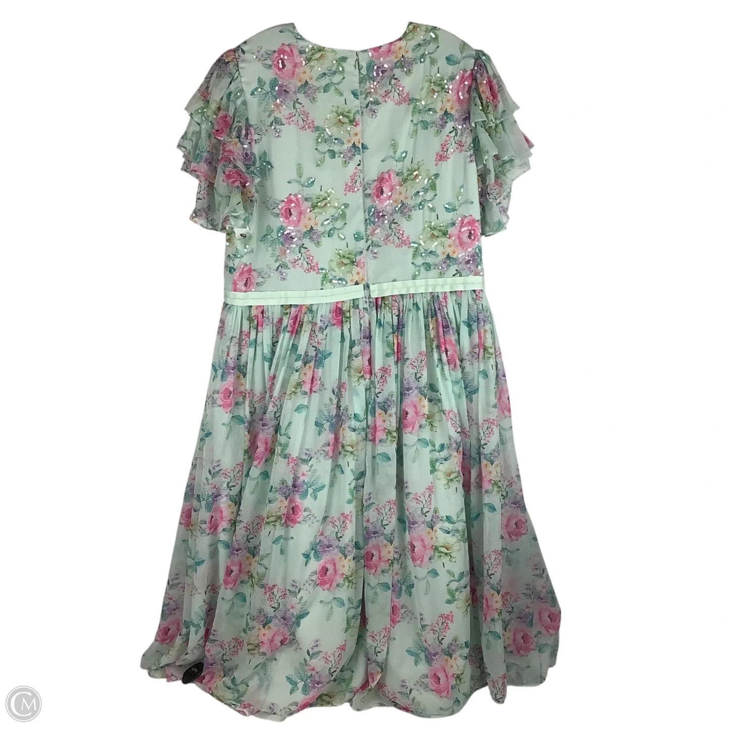 Dress Party Midi By Cmc In Floral Print, Size: 18