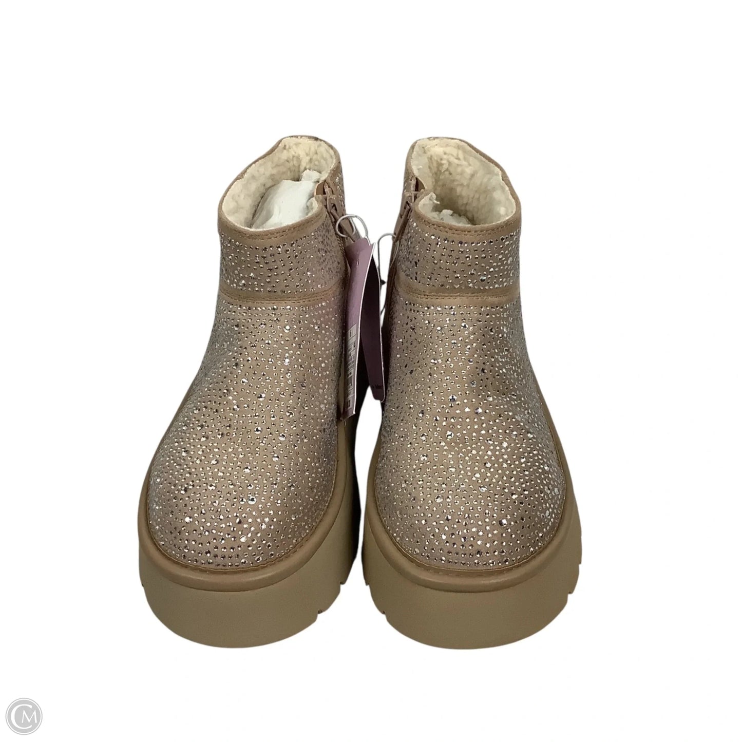 Boots Ankle Heels By Wild Fable In Tan, Size: 6