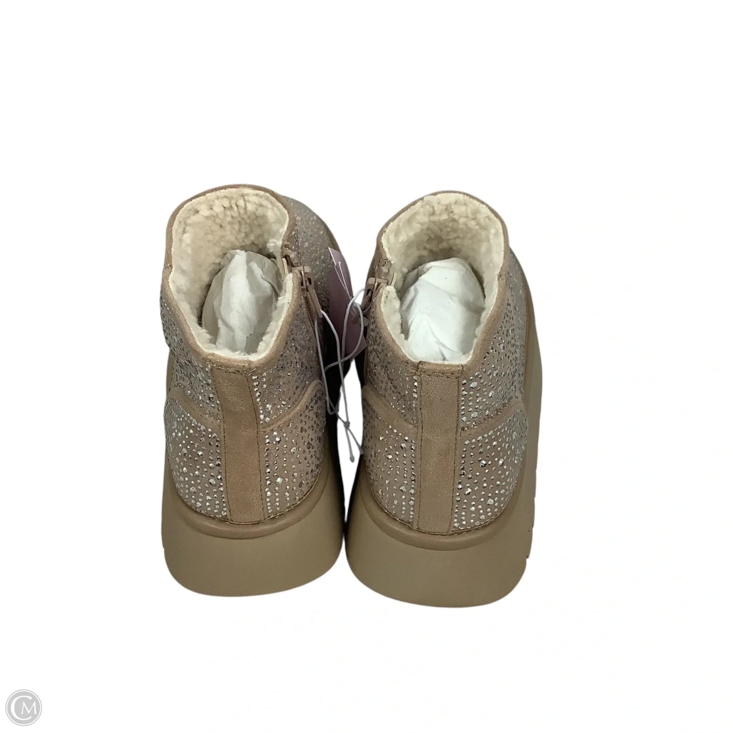 Boots Ankle Heels By Wild Fable In Tan, Size: 6