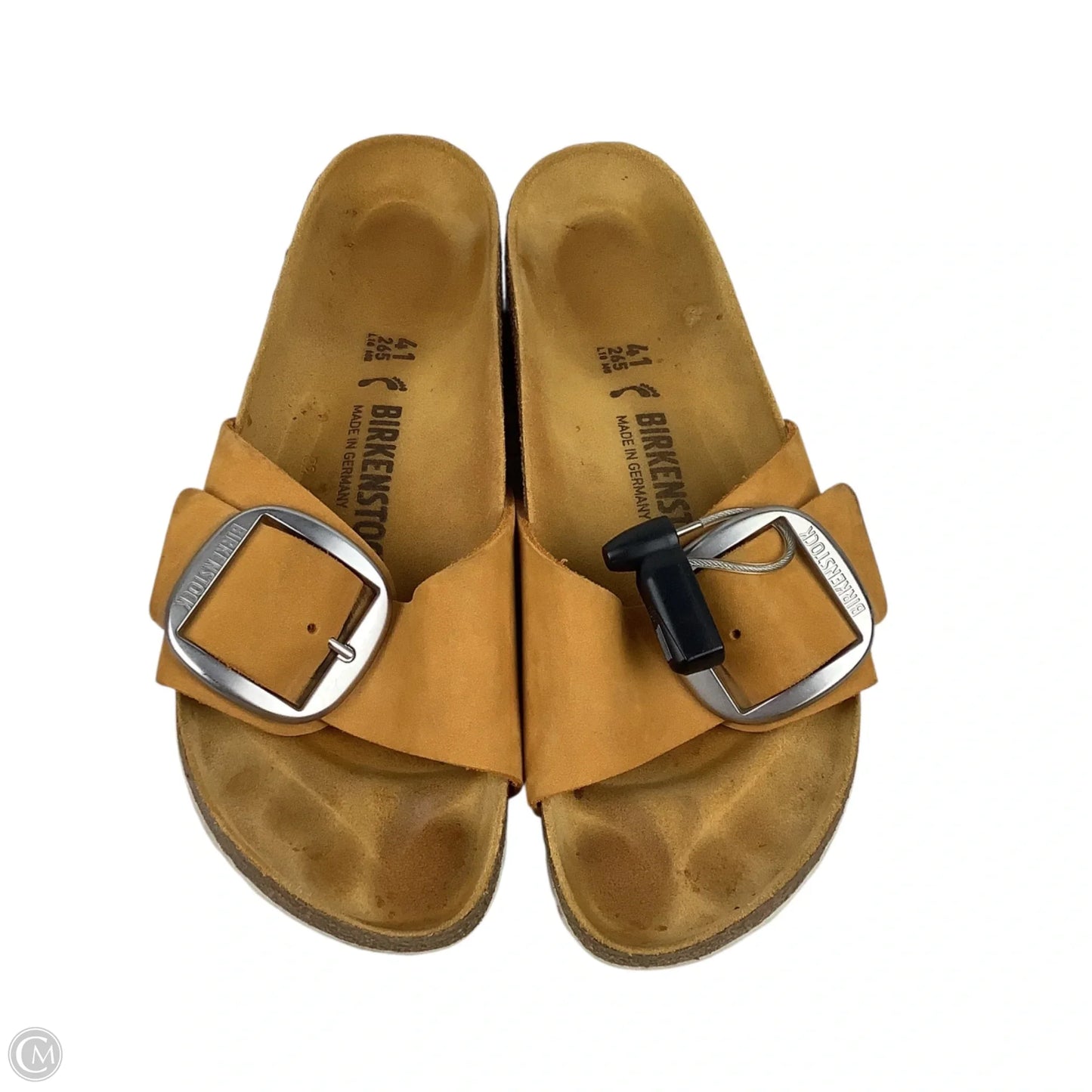 Sandals Flats By Birkenstock In Tan, Size: 10 (41)