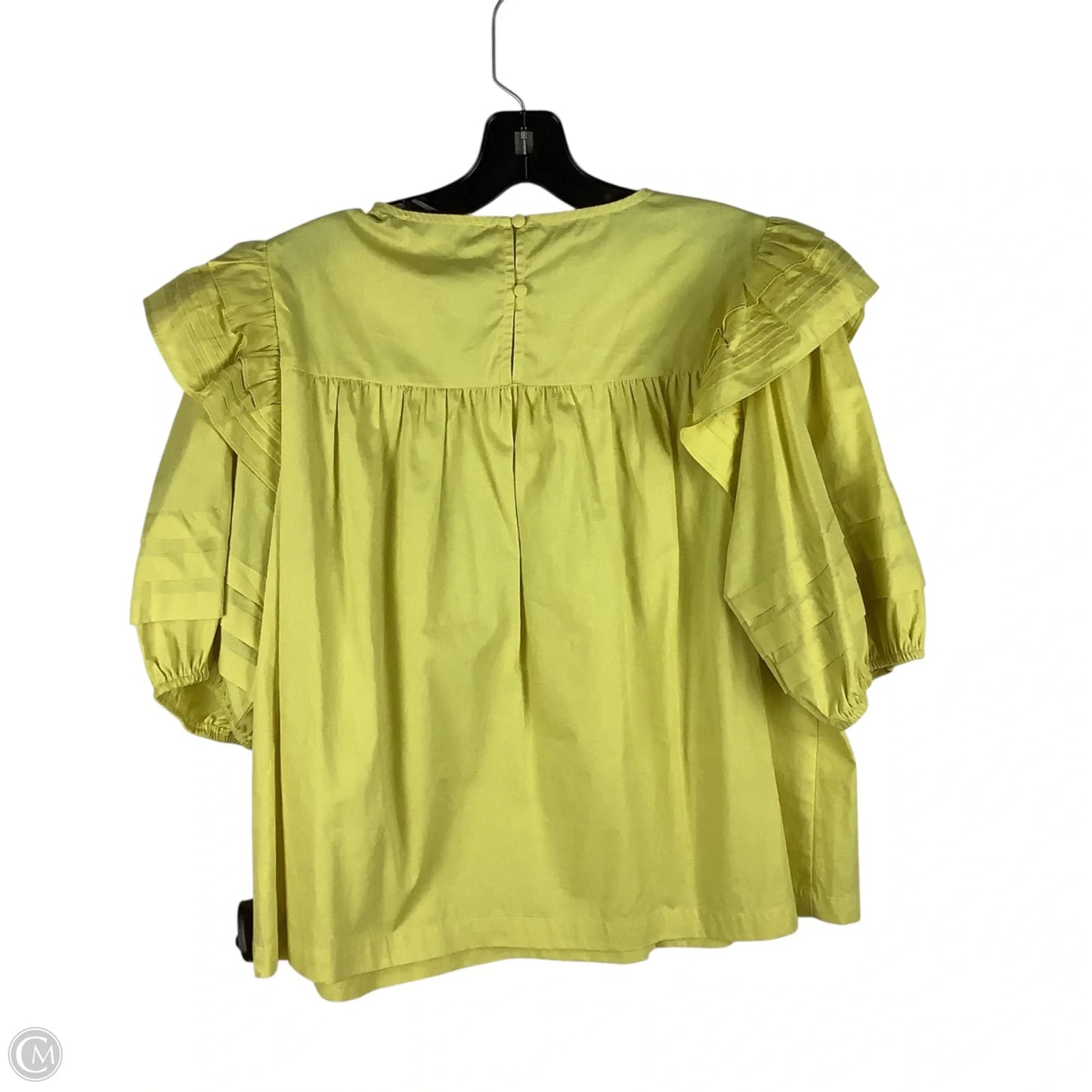 Top Short Sleeve By Pinch In Yellow, Size: L