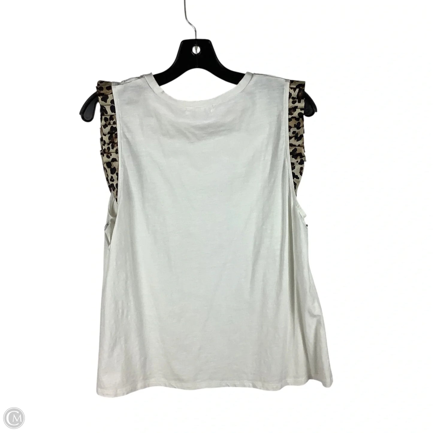 Top Sleeveless By Thml In White, Size: L