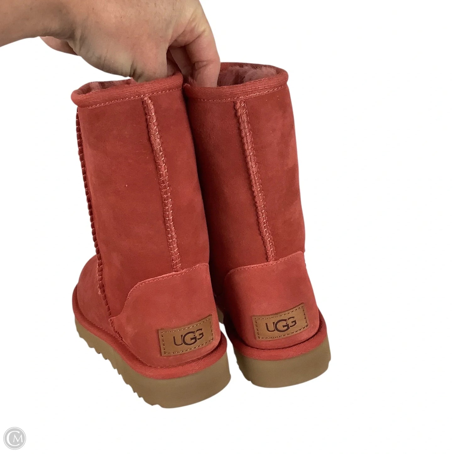 Boots Designer By Ugg In Coral, Size: 6