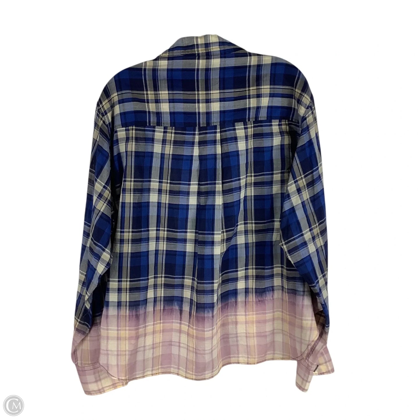 Top Long Sleeve By Rag And Bone In Plaid Pattern, Size: M