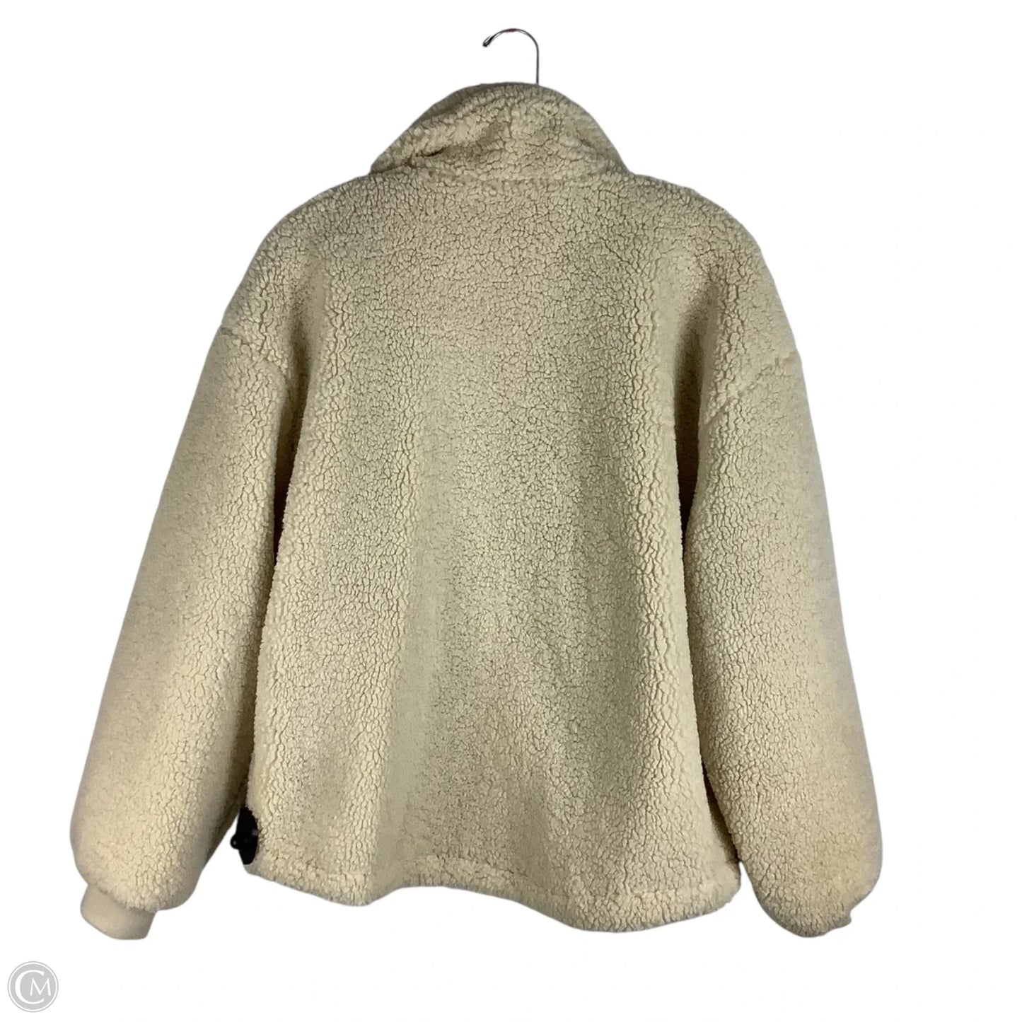 Jacket Faux Fur & Sherpa By Levis In Cream, Size: M