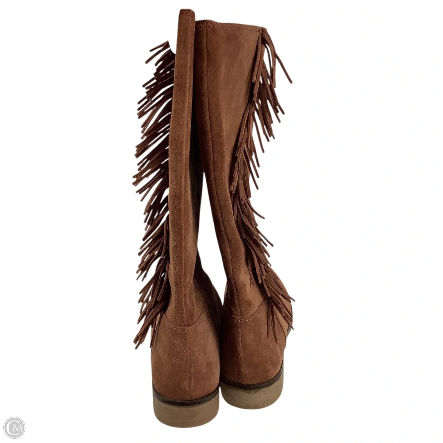 Boots Mid-calf Flats By Lucky Brand In Brown, Size: 10