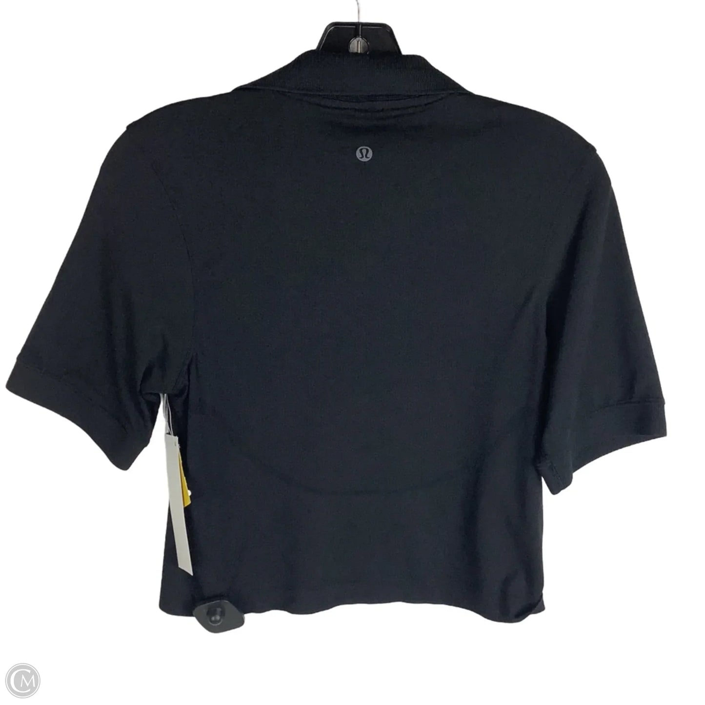 Athletic Top Short Sleeve By Lululemon In Black, Size: 2
