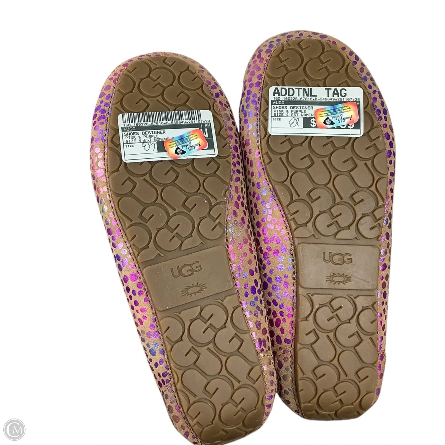 Shoes Designer By Ugg In Pink & Purple, Estimated size 6