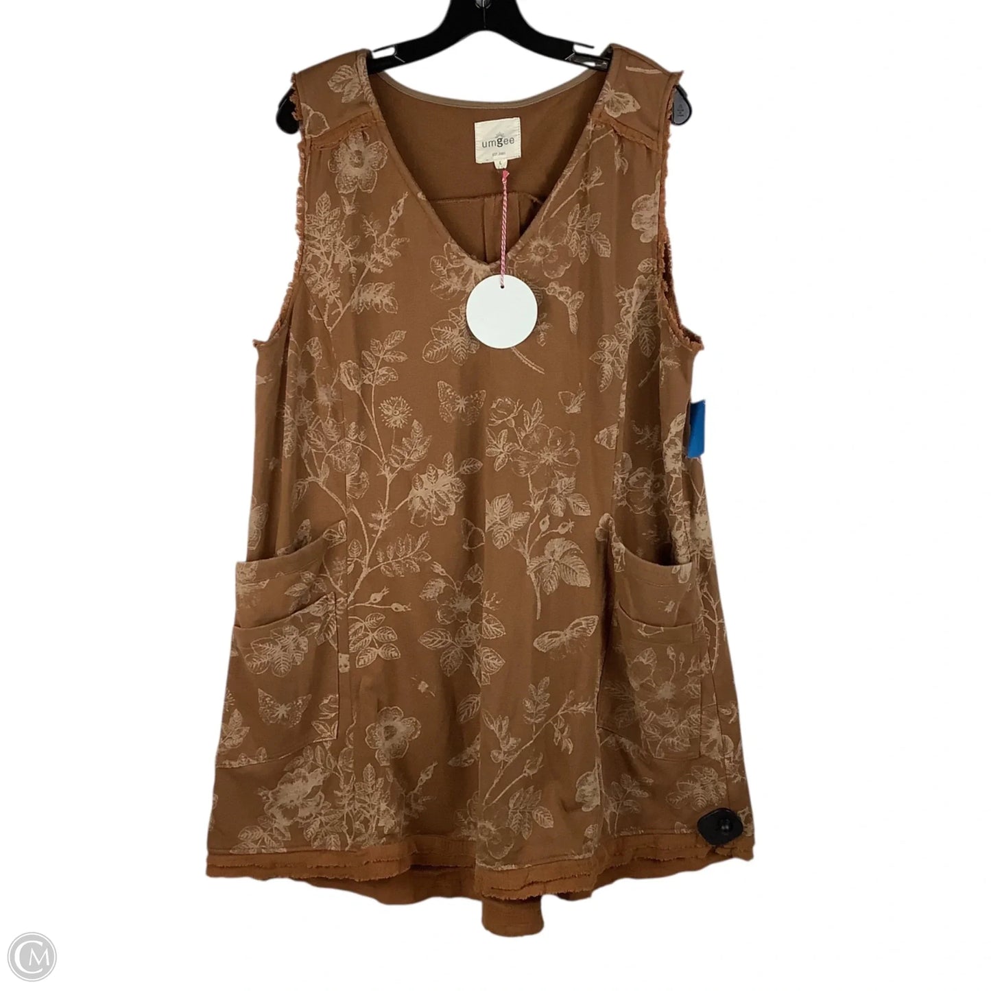 Dress Casual Short By Umgee In Tan, Size: L