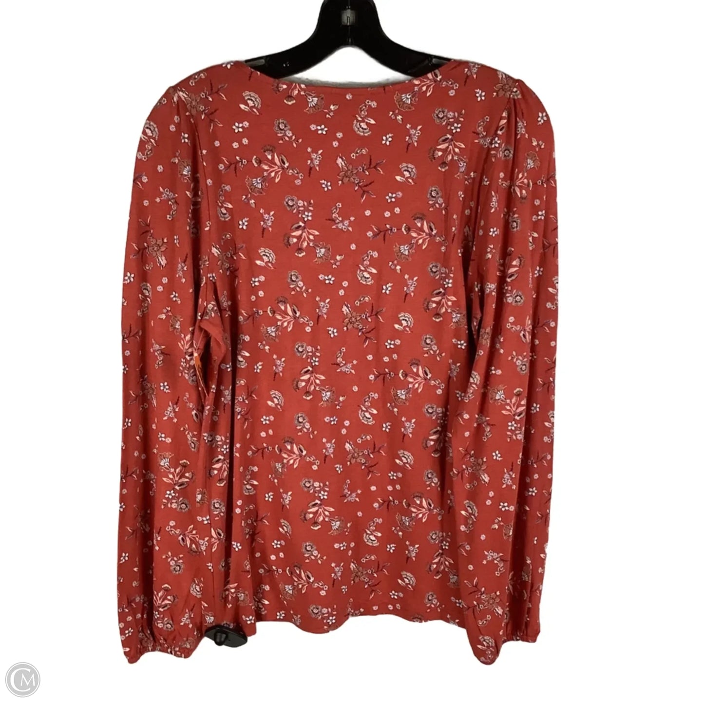 Top Long Sleeve By Lucky Brand In Orange, Size: S