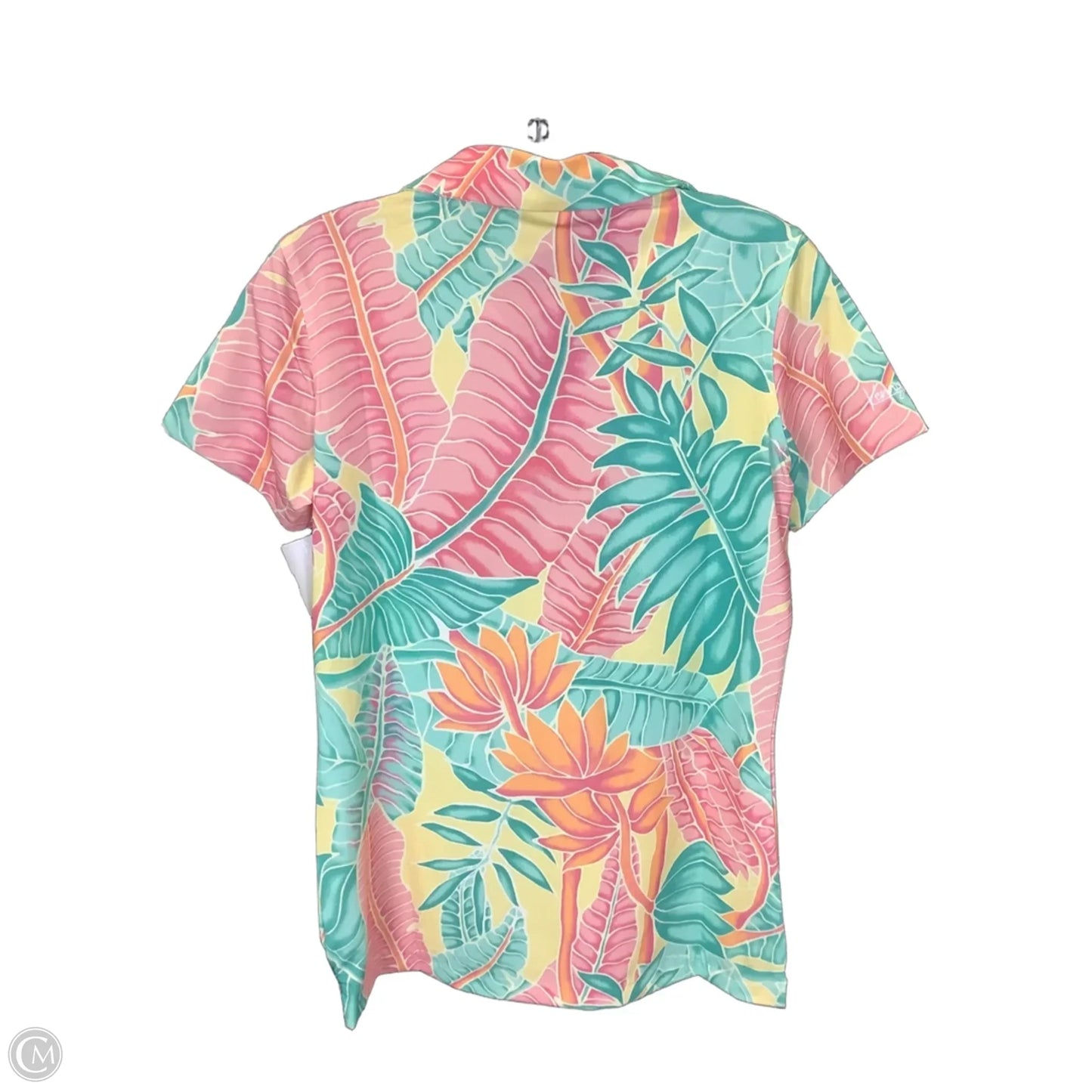 Athletic Top Short Sleeve By Clothes Mentor In Tropical Print, Size: M