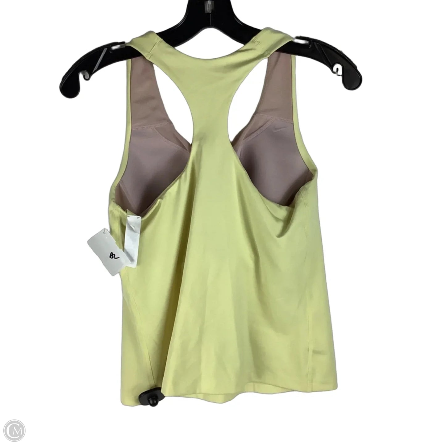 Athletic Tank Top By Nike Apparel In Yellow, Size: M