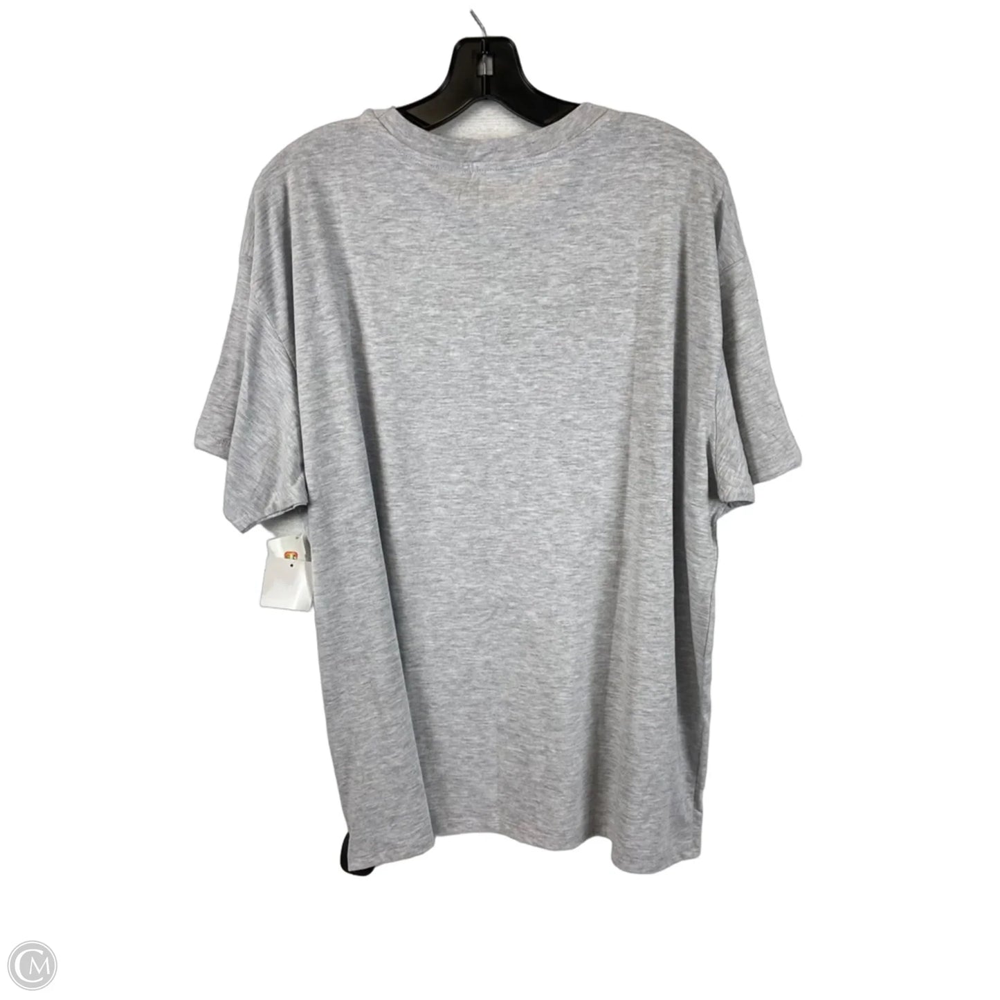 Top Short Sleeve Basic By Clothes Mentor In Grey, Size: 2x