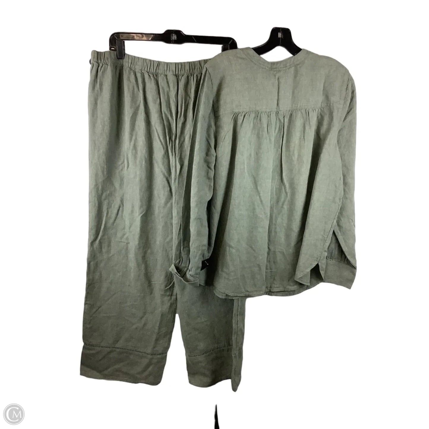 Lounge Set Pants By Pure Jill In Green, Size: L