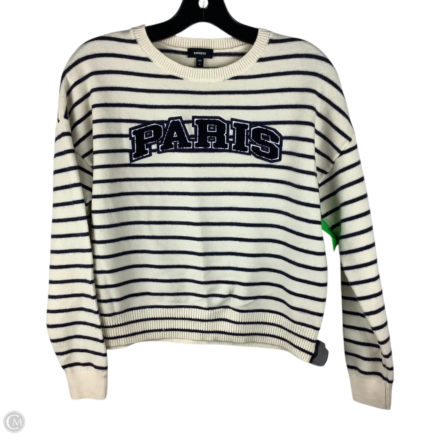 Sweater By Express In Striped Pattern, Size: S