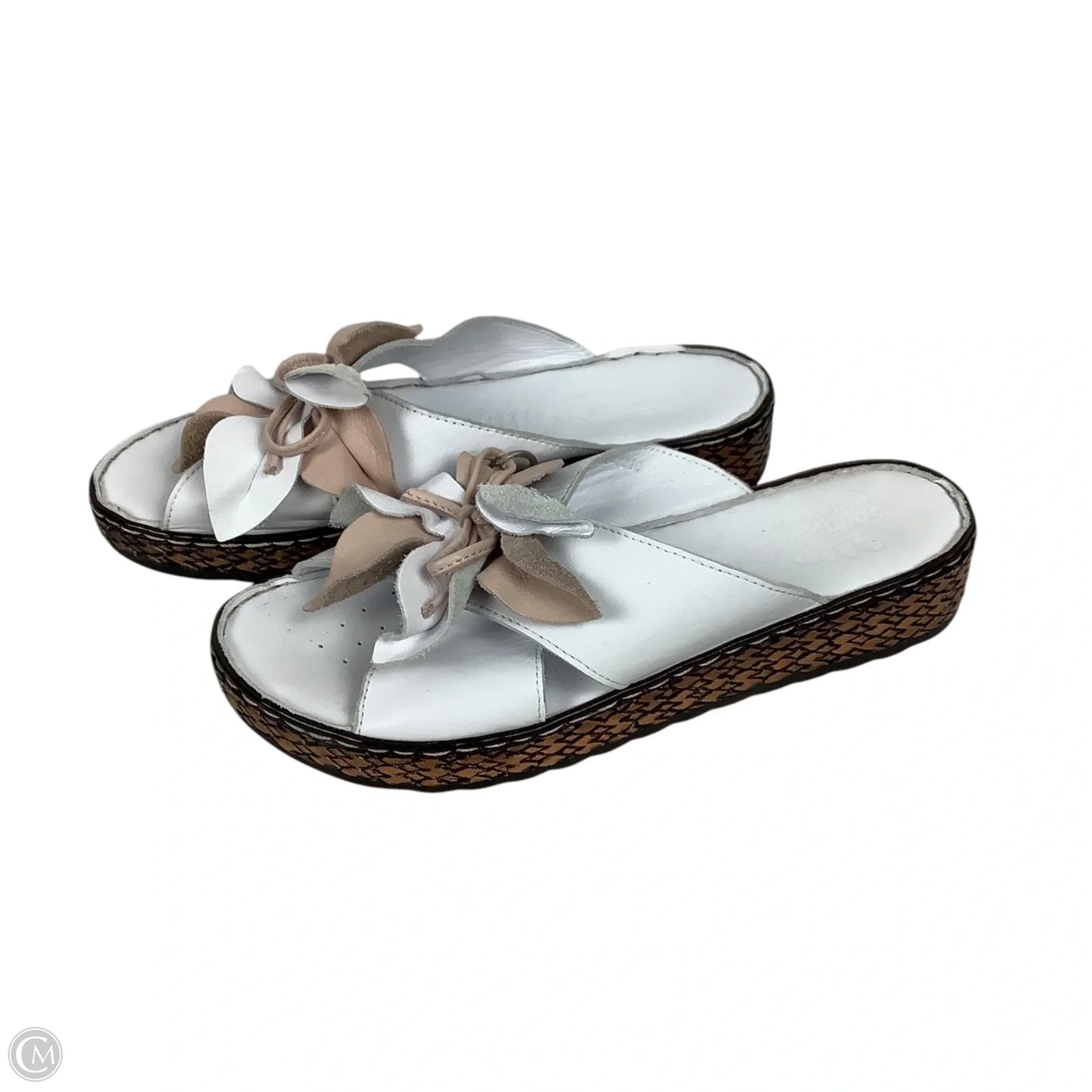 Sandals Heels Platform By Spring Step In White, Size: 10.5