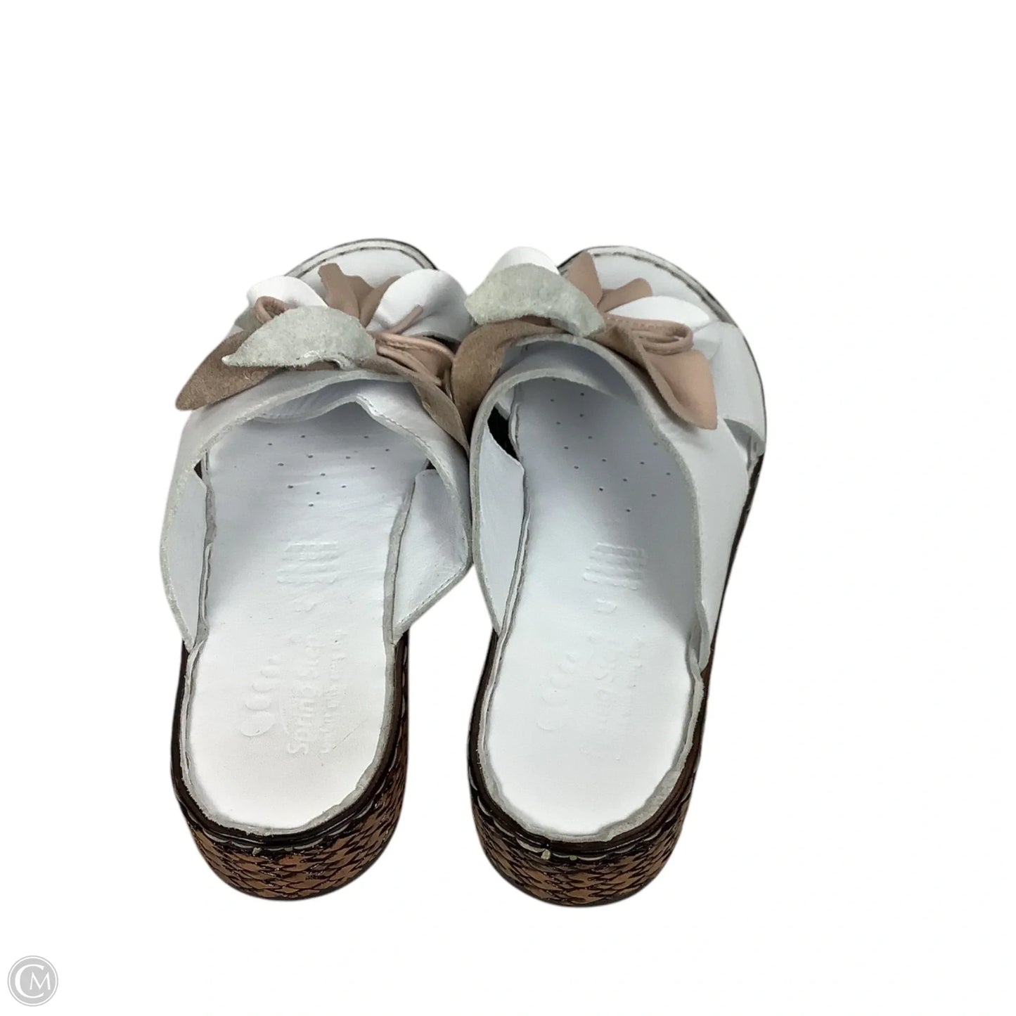 Sandals Heels Platform By Spring Step In White, Size: 10.5