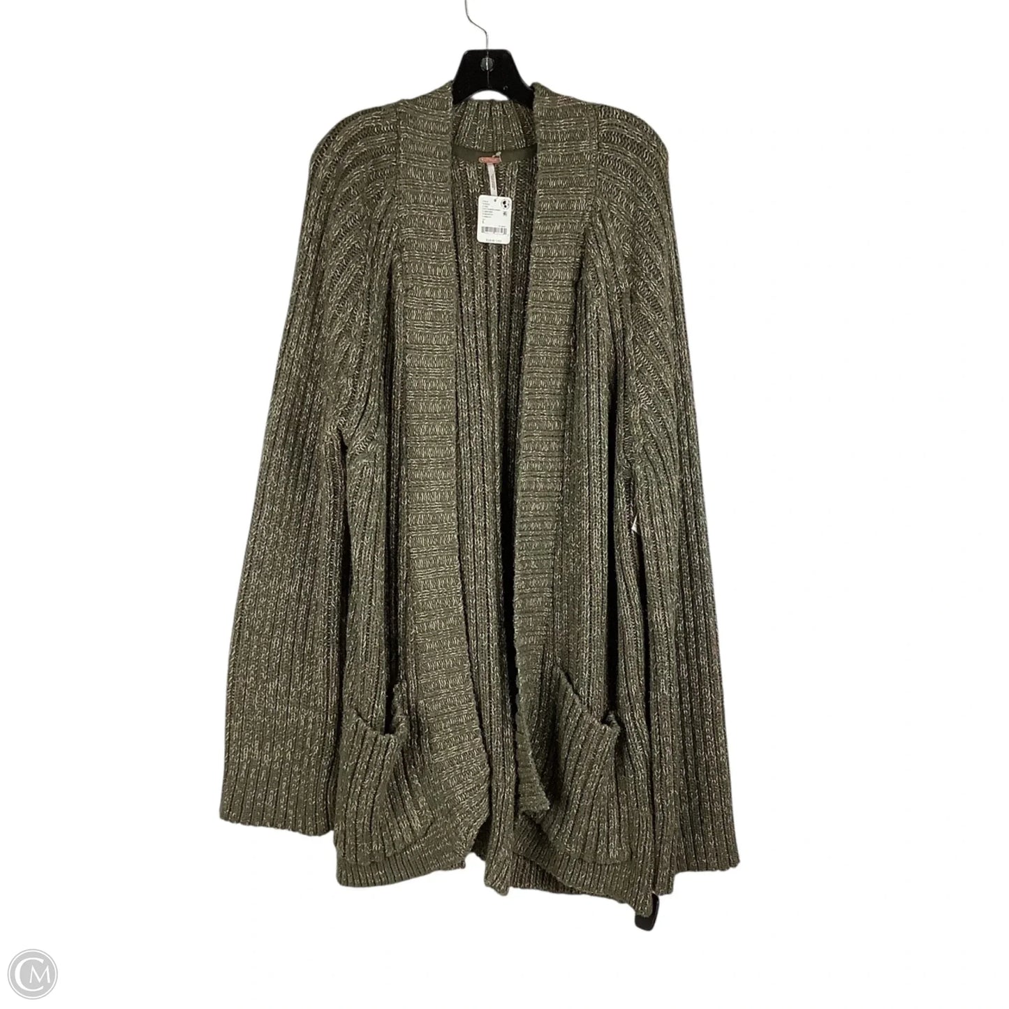 Sweater Cardigan By Free People In Green, Size: L