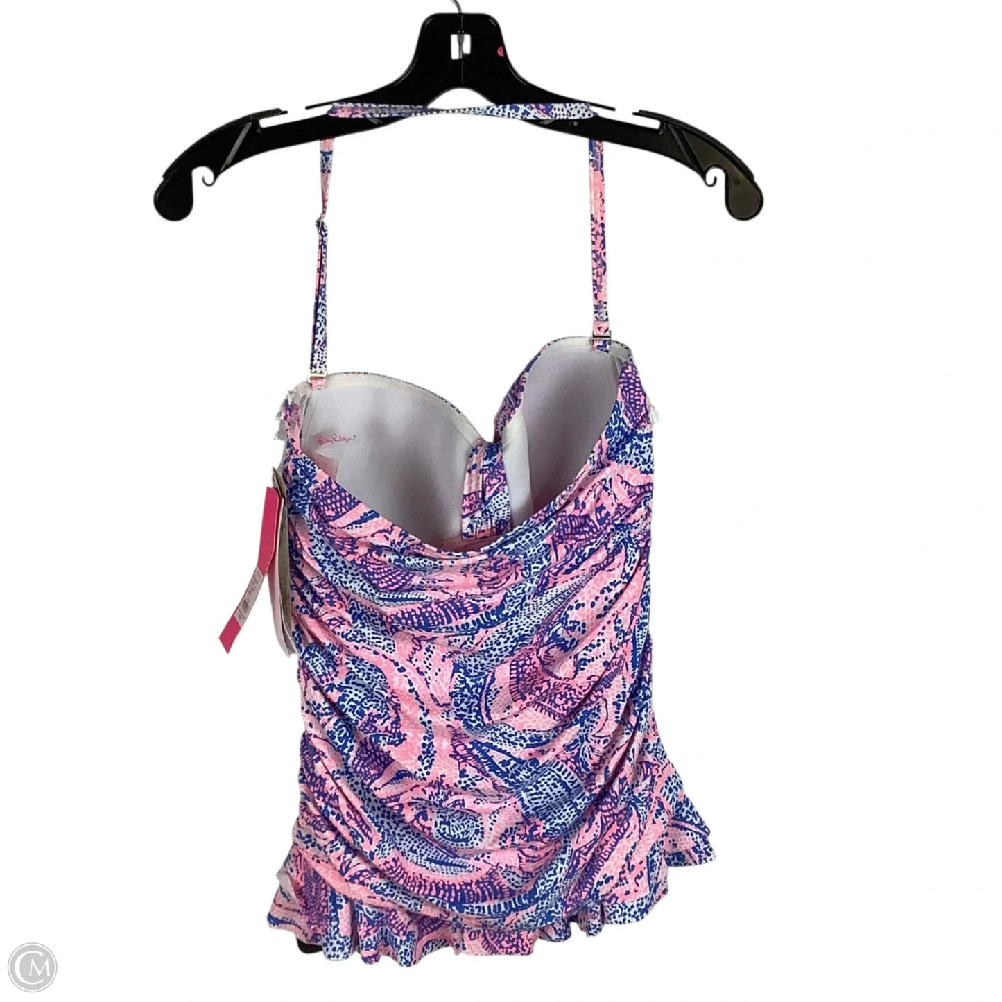 Swimsuit Top Designer By Lilly Pulitzer In Blue & Pink, Size: 8