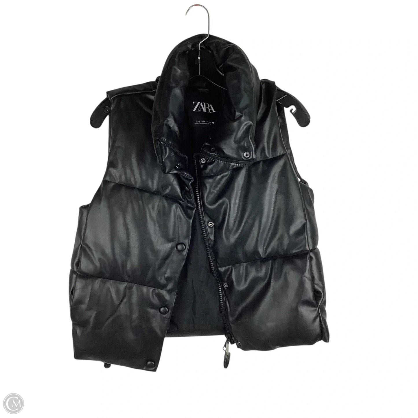 Vest Puffer & Quilted By Zara In Black, Size: S
