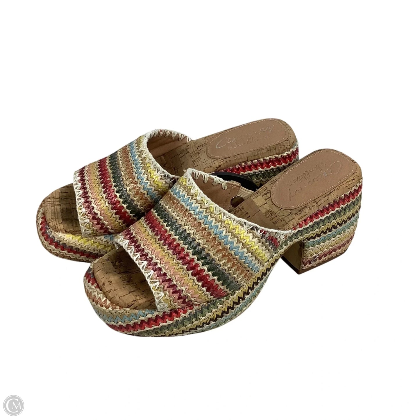 Sandals Heels Block By Circus By Sam Edelman In Multi-colored, Size: 7