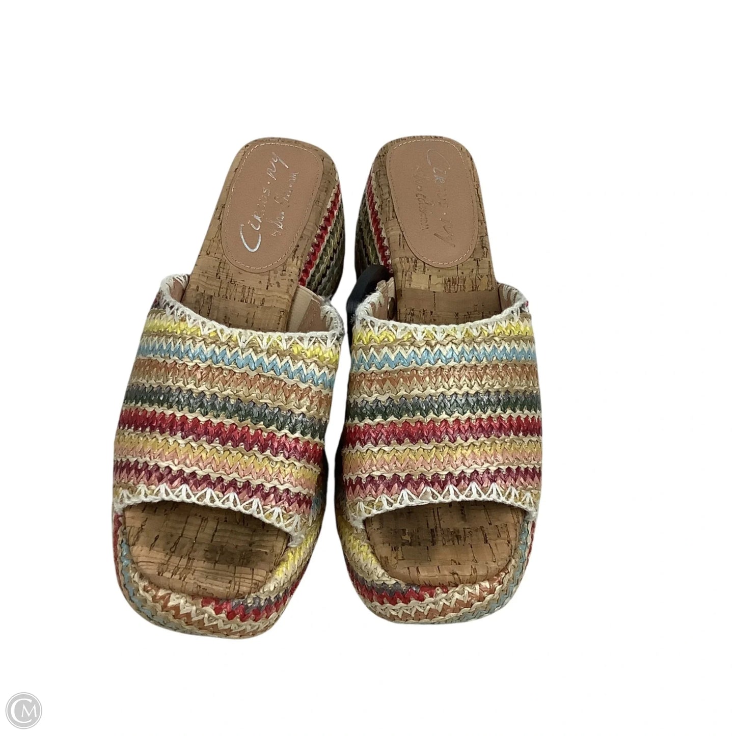 Sandals Heels Block By Circus By Sam Edelman In Multi-colored, Size: 7