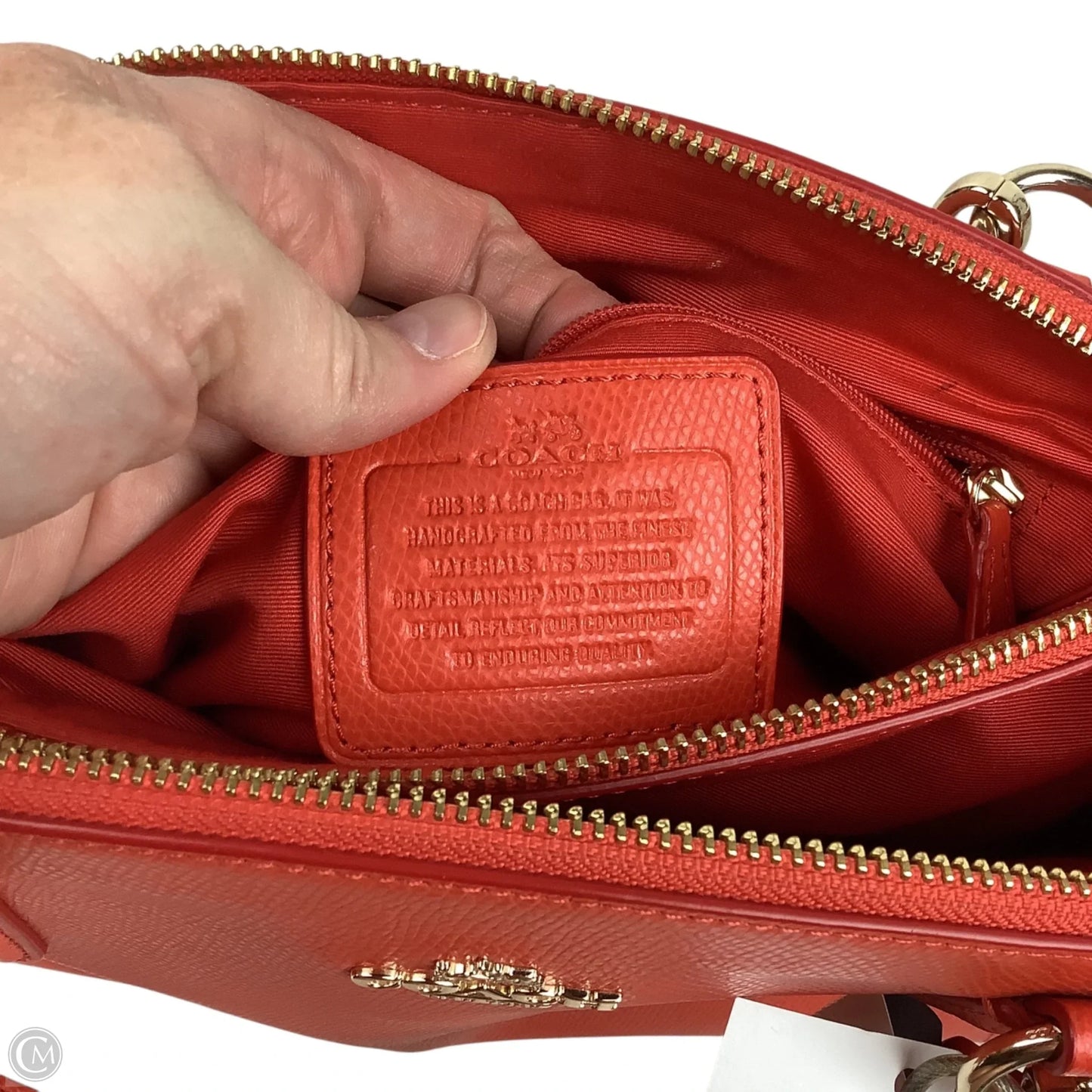 Handbag Designer By Coach, Size: Medium