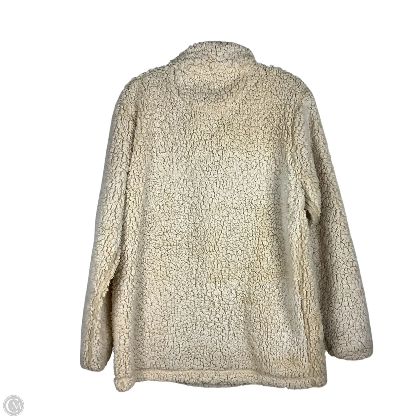 Jacket Faux Fur & Sherpa By Simply Southern In Cream, Size: M