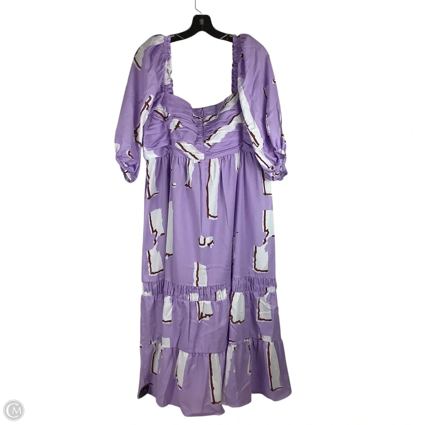 Dress Party Midi By Crosby In Purple, Size: Xl