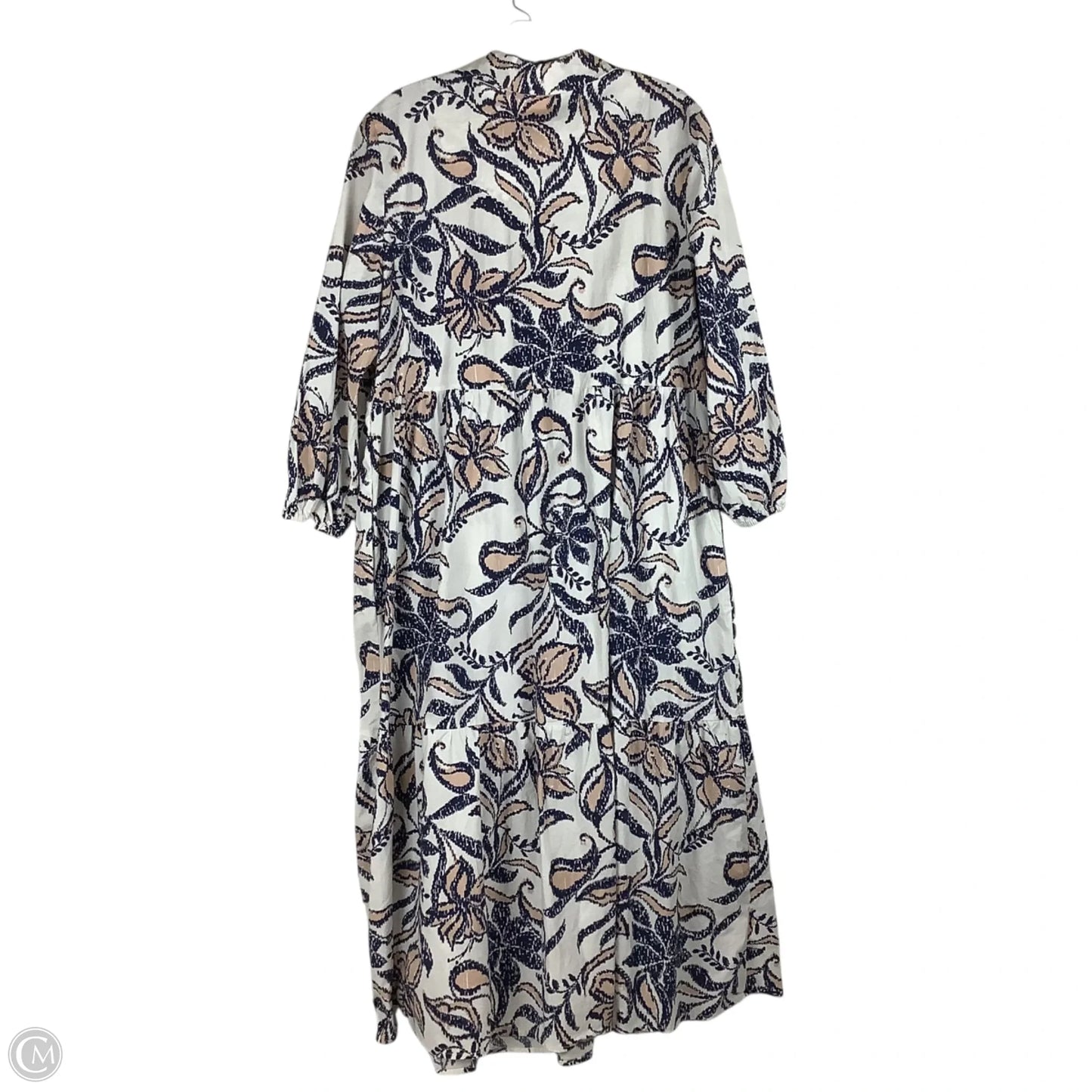 Dress Casual Maxi By Rachel Zoe In Blue & Cream, Size: Xl