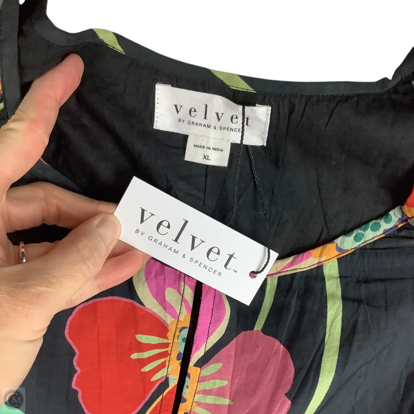 Dress Casual Short By Velvet By Graham & Spencer In Floral Print, Size: Xl