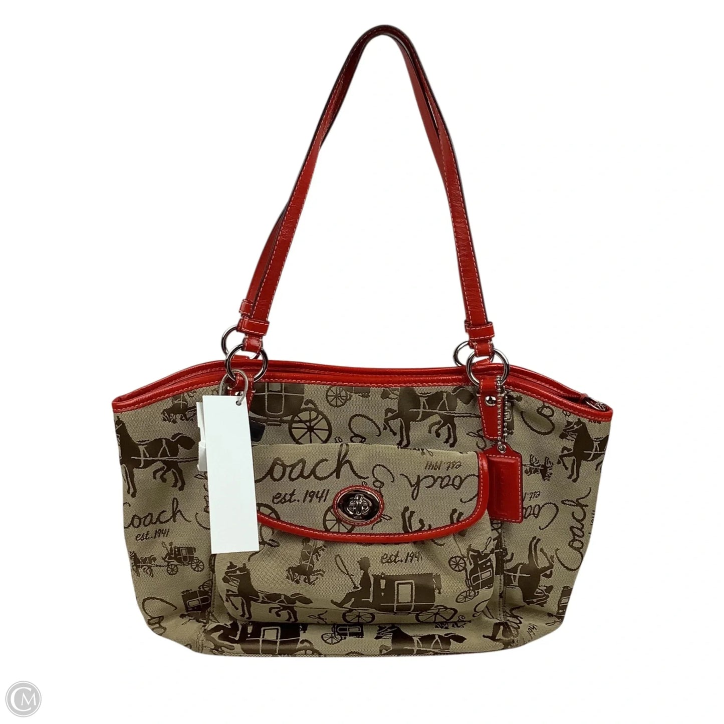 Handbag Designer By Coach, Size: Large