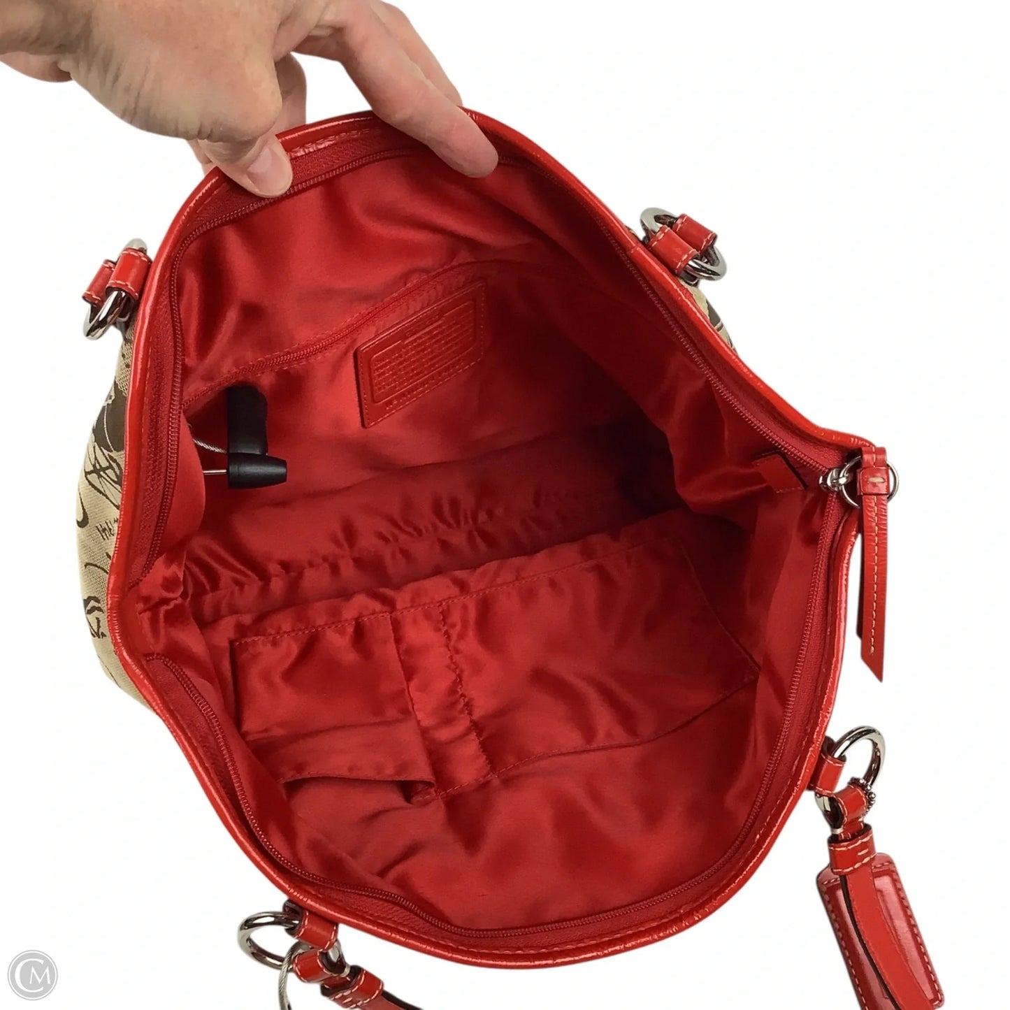 Handbag Designer By Coach, Size: Large