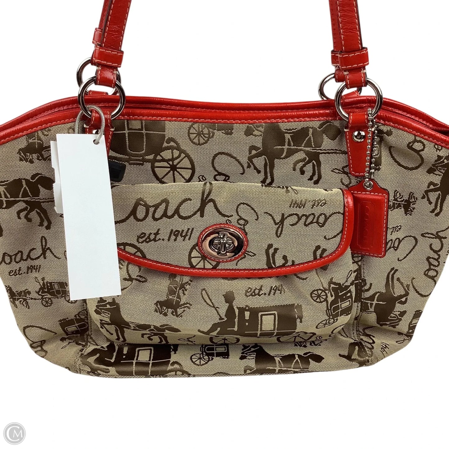 Handbag Designer By Coach, Size: Large